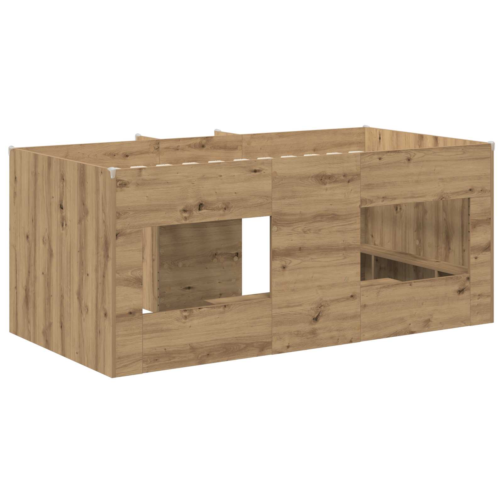 Kreveta za visoko spavanje djece 2 pcs Hrast artisan