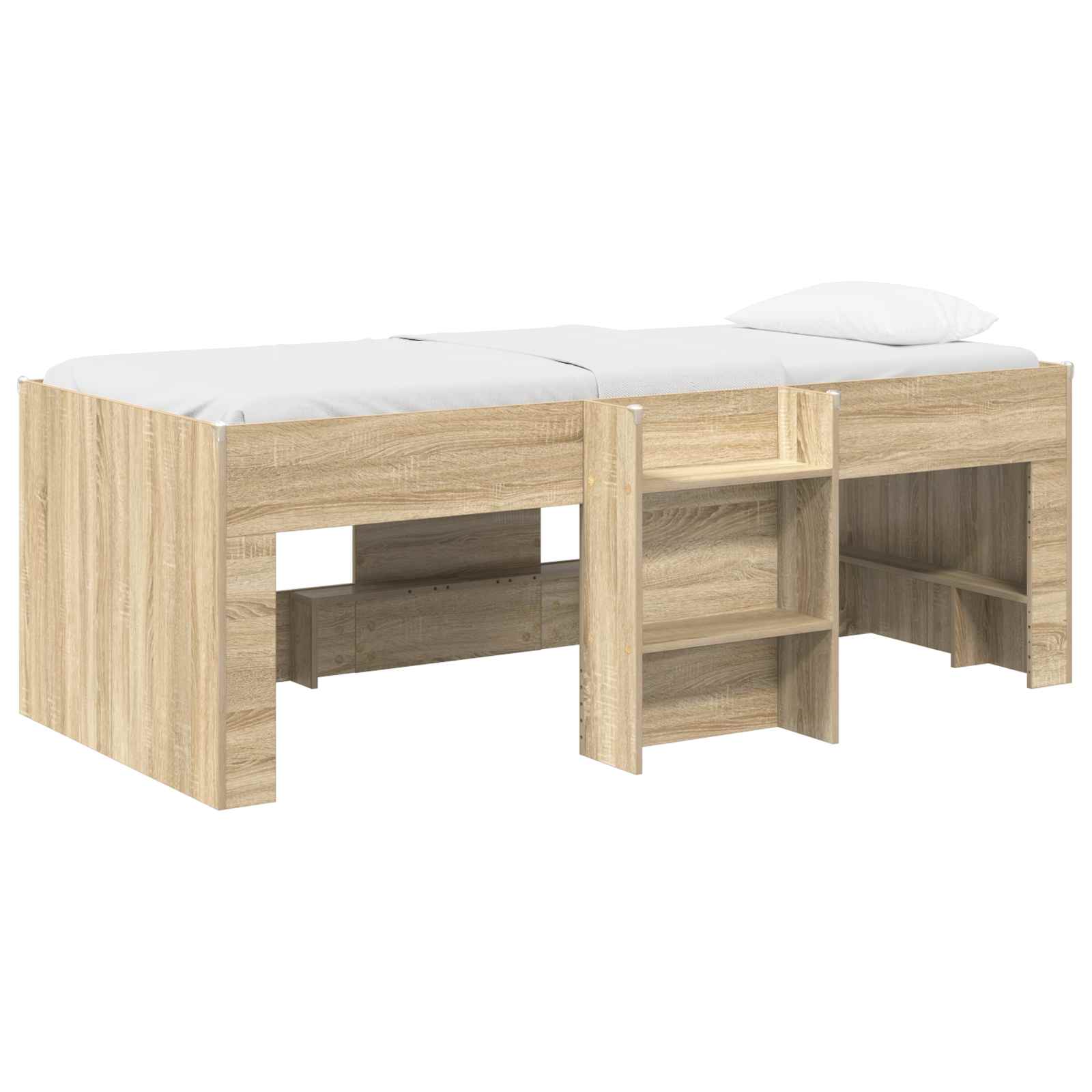 Kreveta za visoko spavanje djece 2 pcs Hrast sonoma 90 x 190 cm