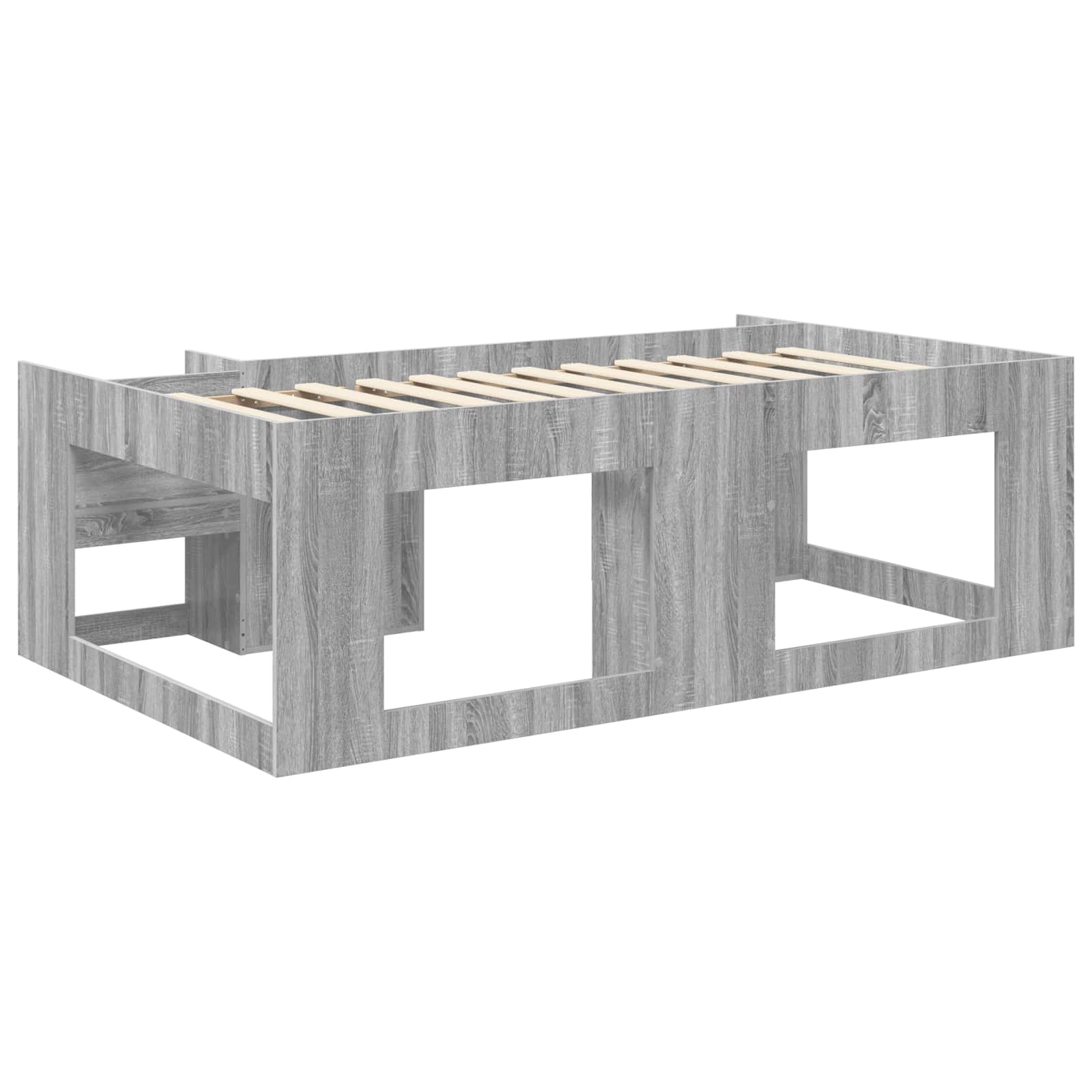 Krevet za djecu s ladicama Siva Sonoma 80 x 200 cm