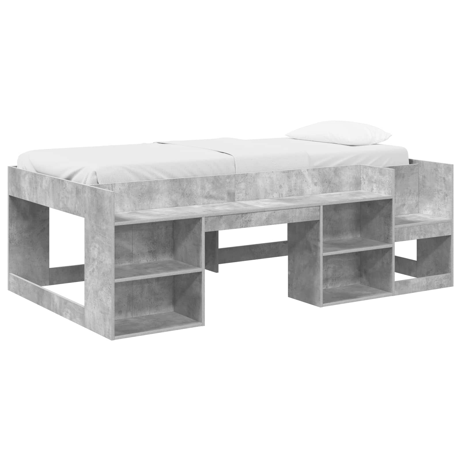 Krevet za djecu s ladicama Betonska siva 98.5 x 200 cm