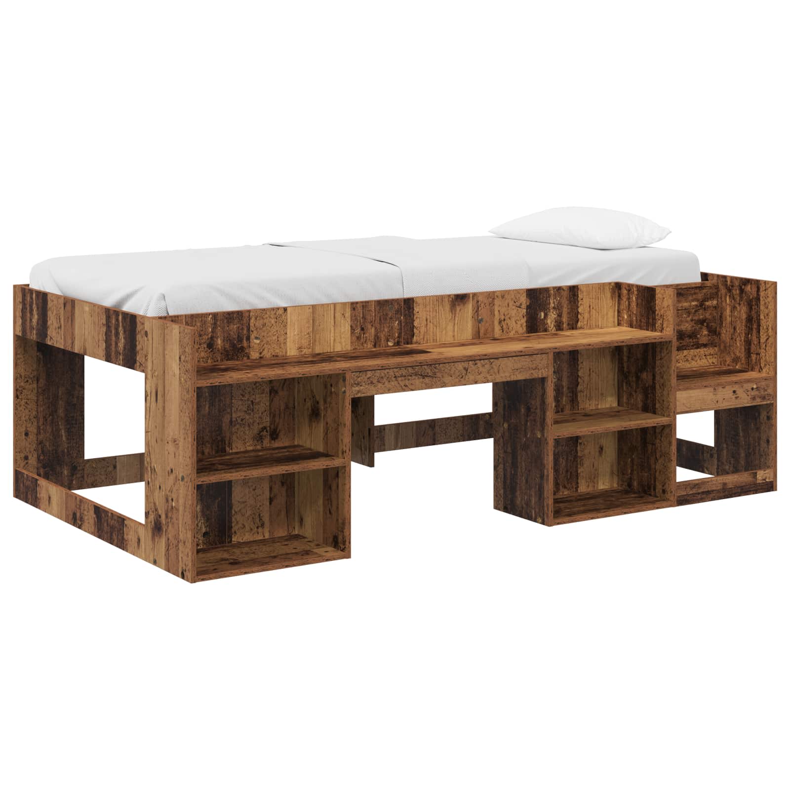 Krevet za djecu s ladicama Staro drvo 90 x 190 cm