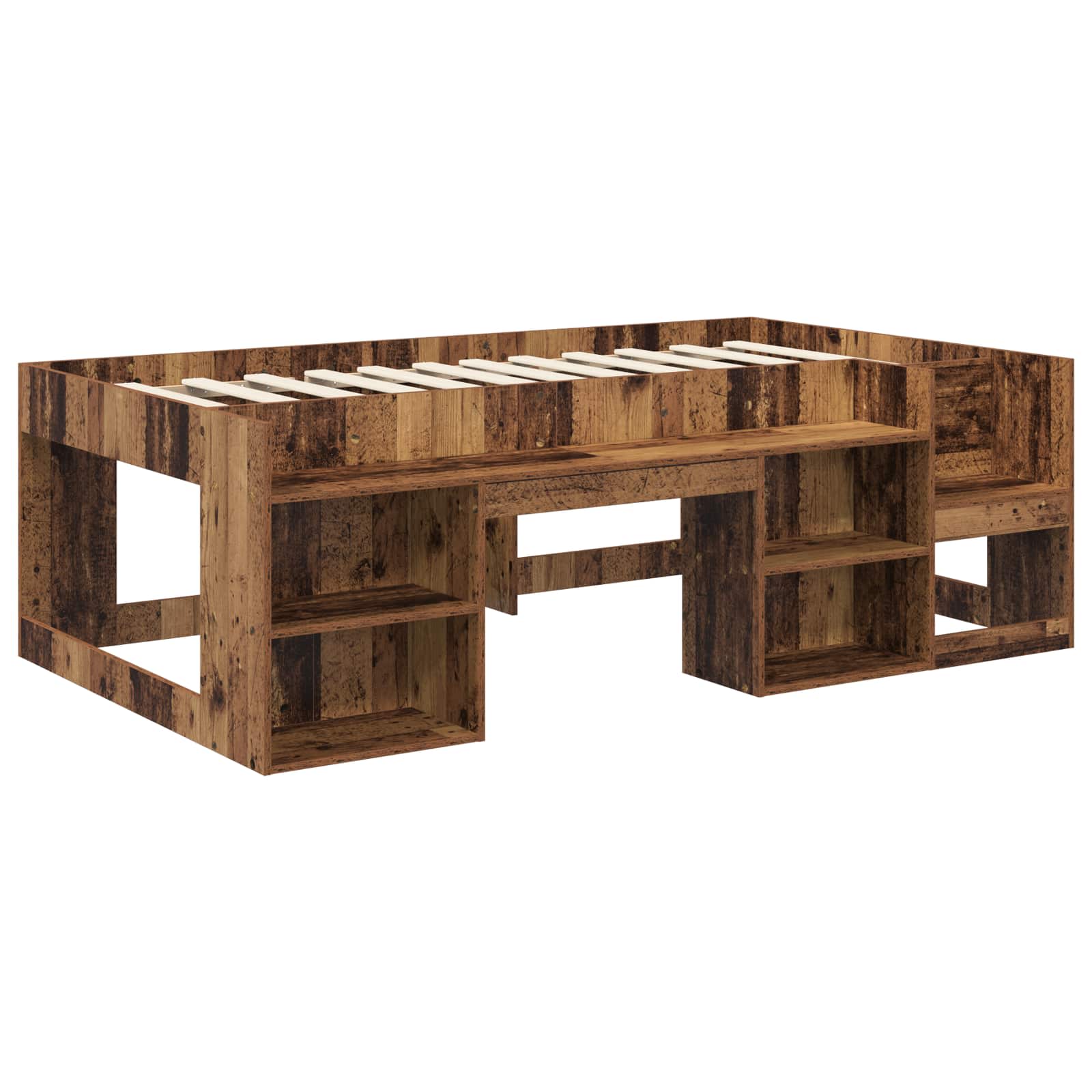 Krevet za djecu s ladicama Staro drvo 75 x 190 cm