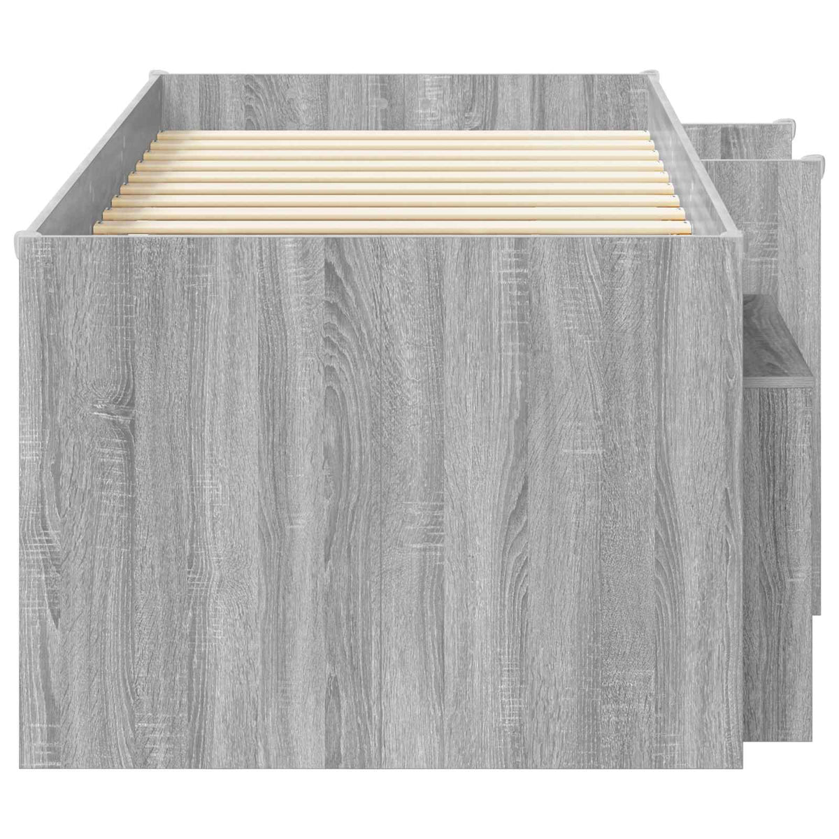 Loft krevet s ormarom 3 kom. Siva Sonoma Konstruirano drvo 75 x 190 cm