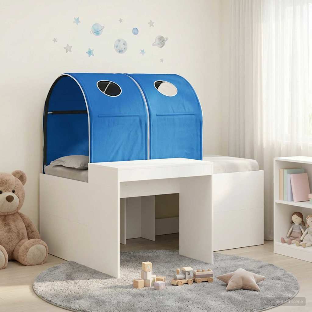 Krevet s Tunnels 4 pcs Artisian hrast i plava Konstruirano drvo