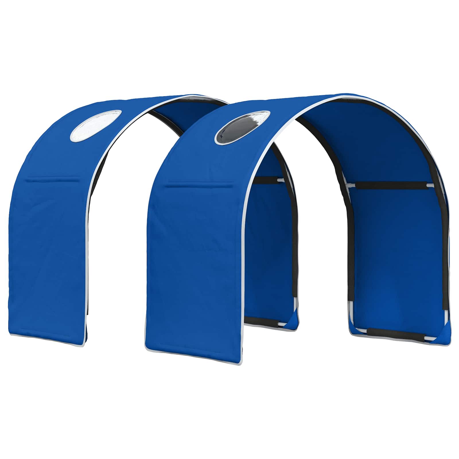 Krevet s Tunnels 4 pcs Artisian hrast i plava Konstruirano drvo