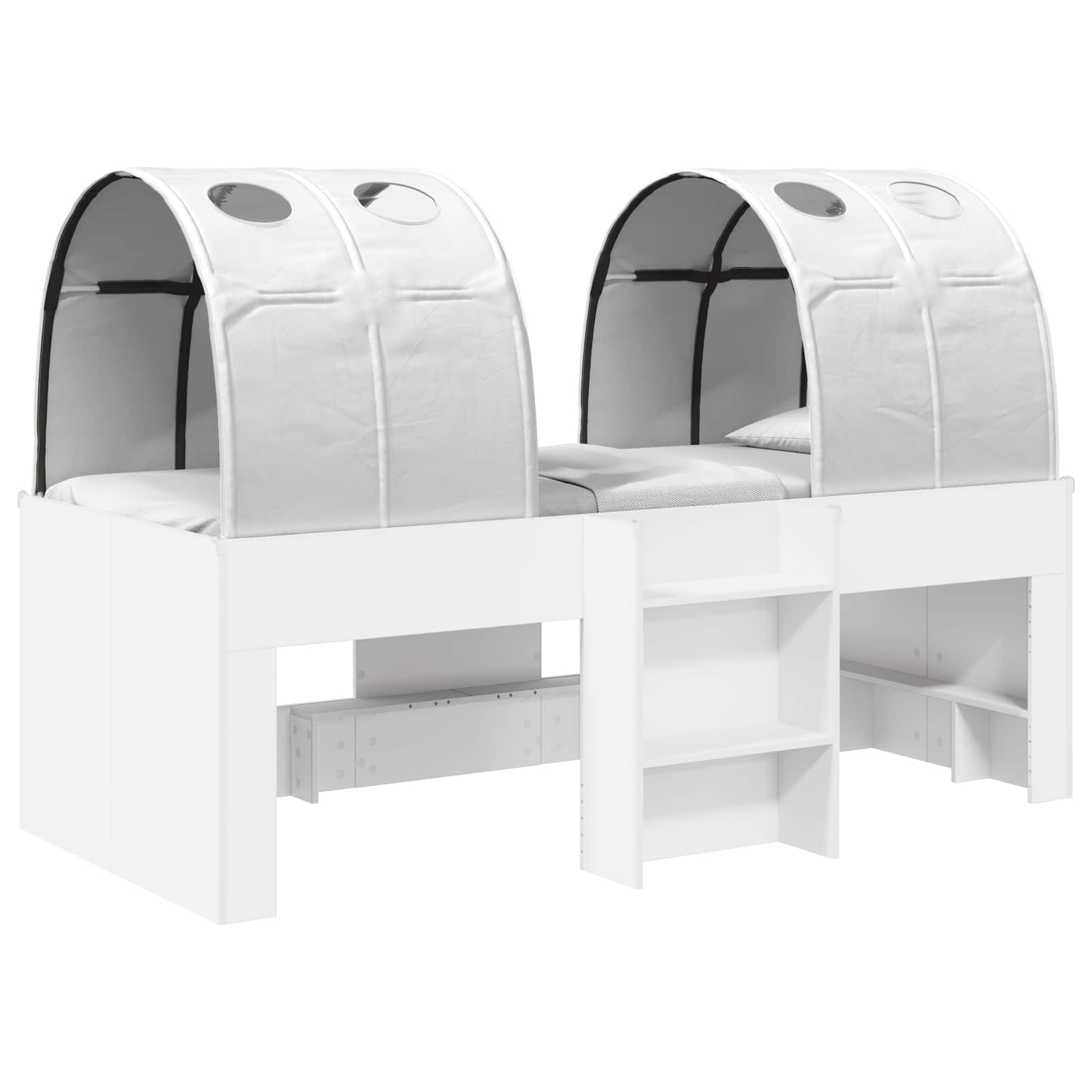 Krevet s Tunnels 4 pcs Bijela Konstruirano drvo