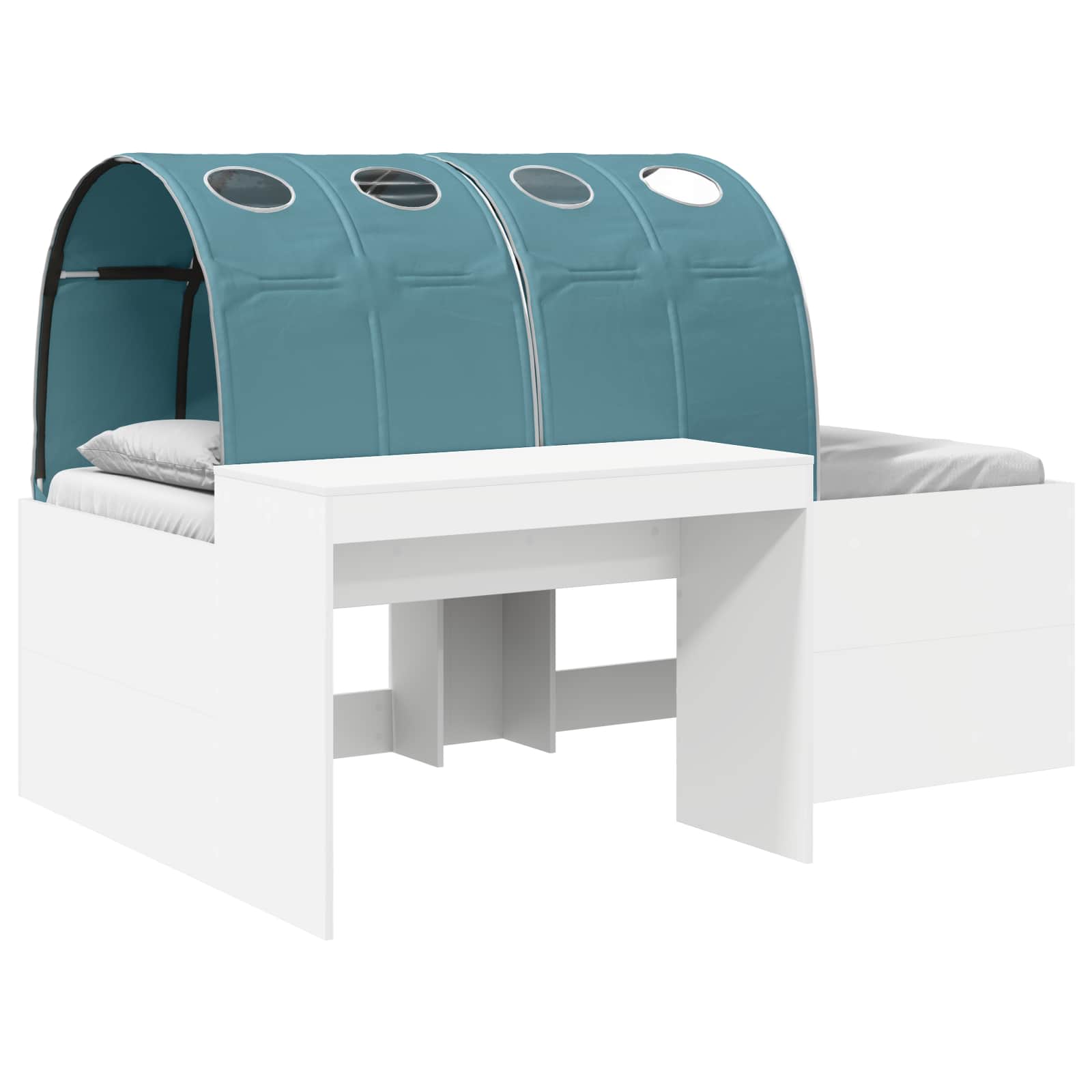 Krevet s tunelom 4 pcs Artisian hrast i svijetlo plava