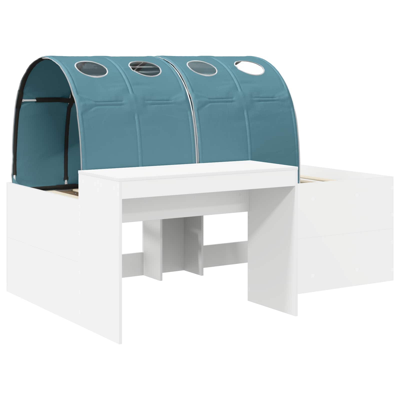 Krevet s tunelom 4 pcs Artisian hrast i svijetlo plava