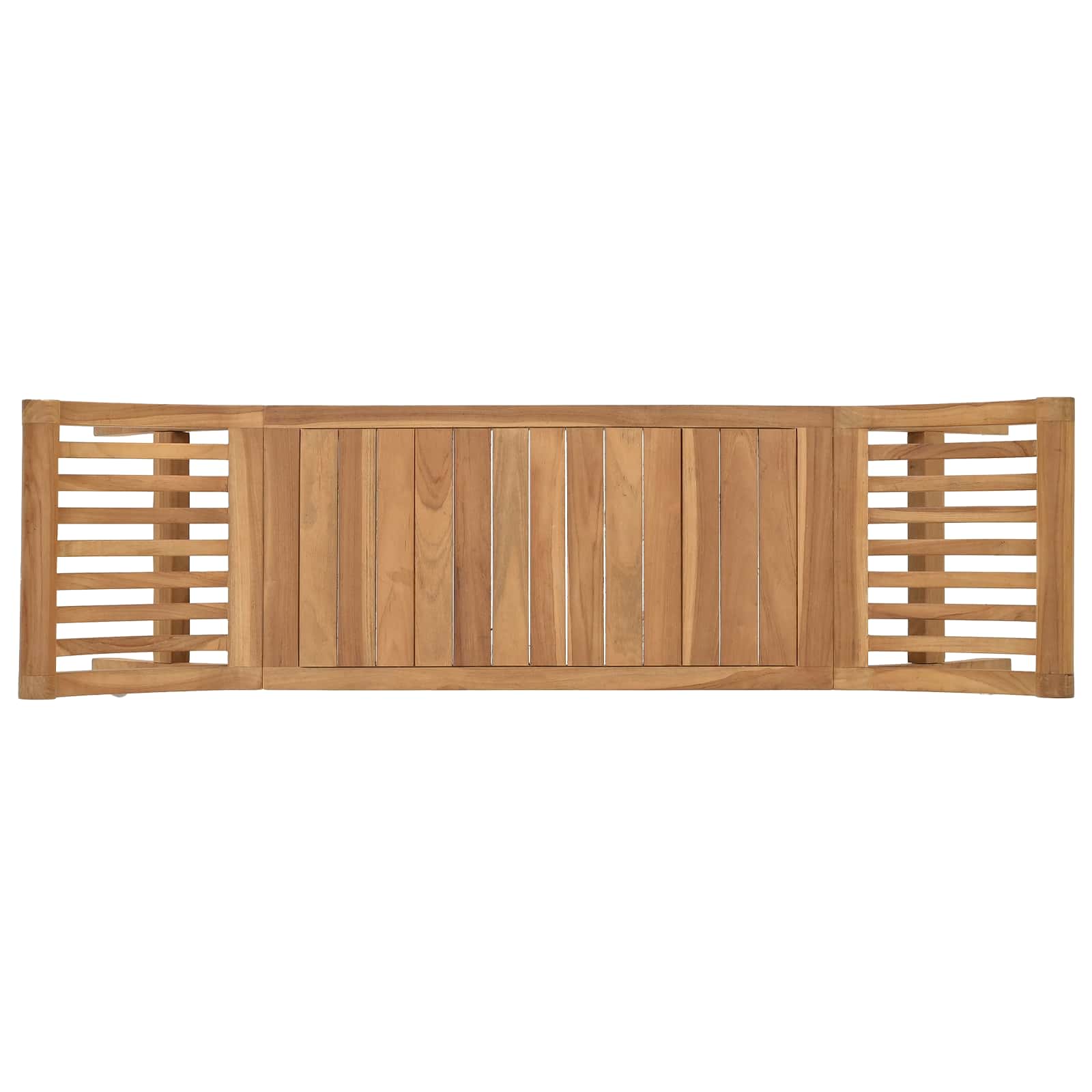 Vrtna klupa 2 -Seater 126 cm Čvrsto teak drvo Prirodna