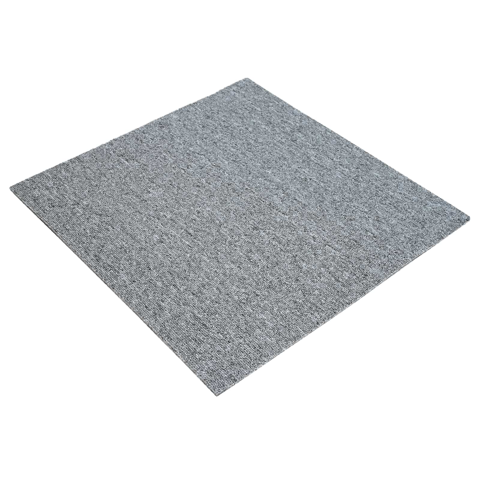 Tepih pločica Svjetlosiva 50 x 50 cm 20 pcs PP i bitumen