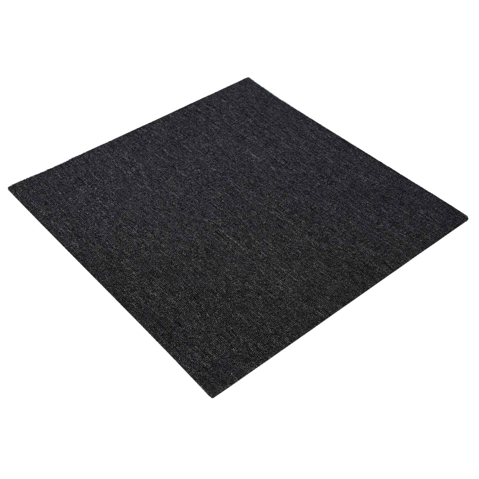 Tepih pločica Tamnosiva 50 x 50 cm 4 pcs PP i bitumen
