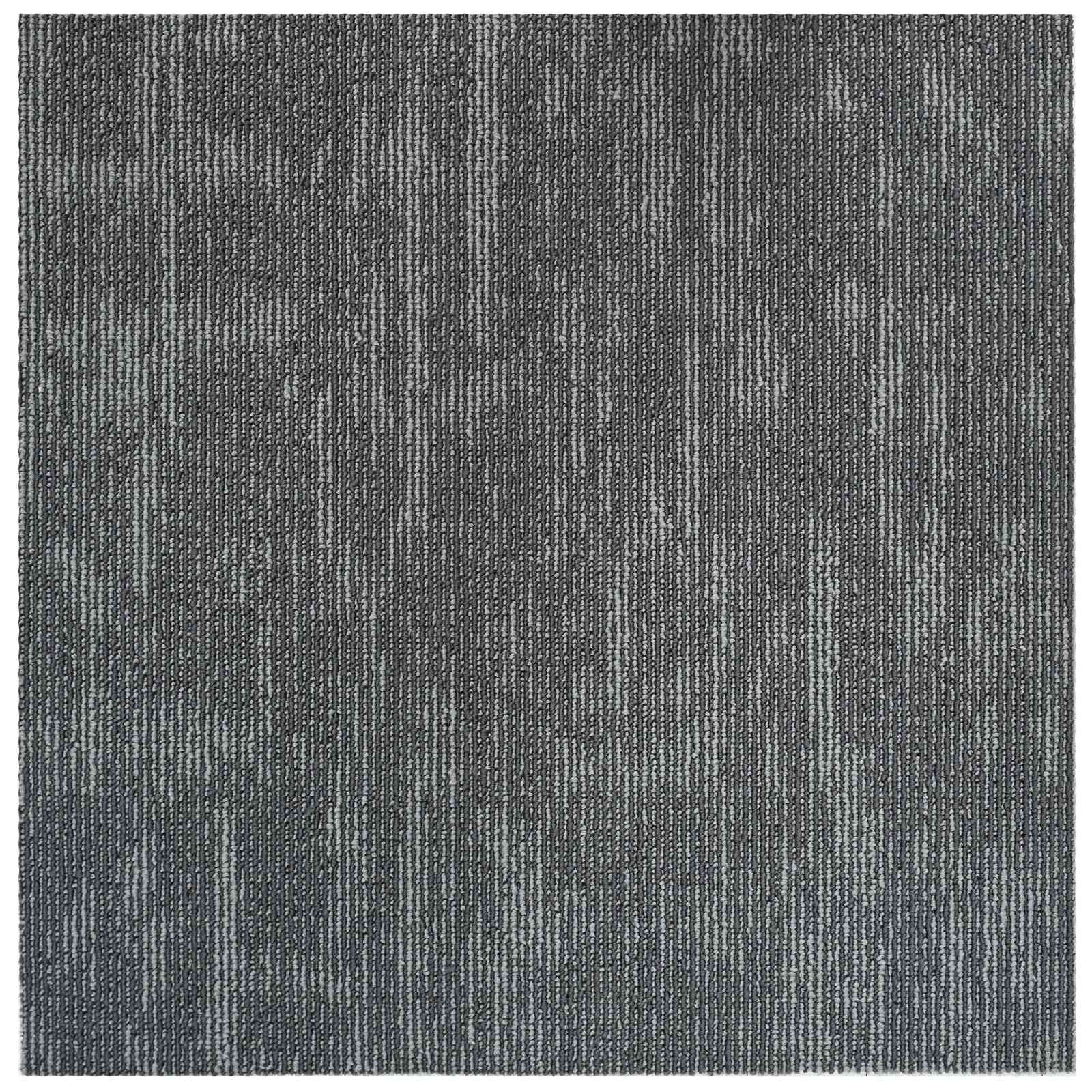 Tepih pločica Betonska siva 50 x 50 cm 36 pcs PP i bitumen