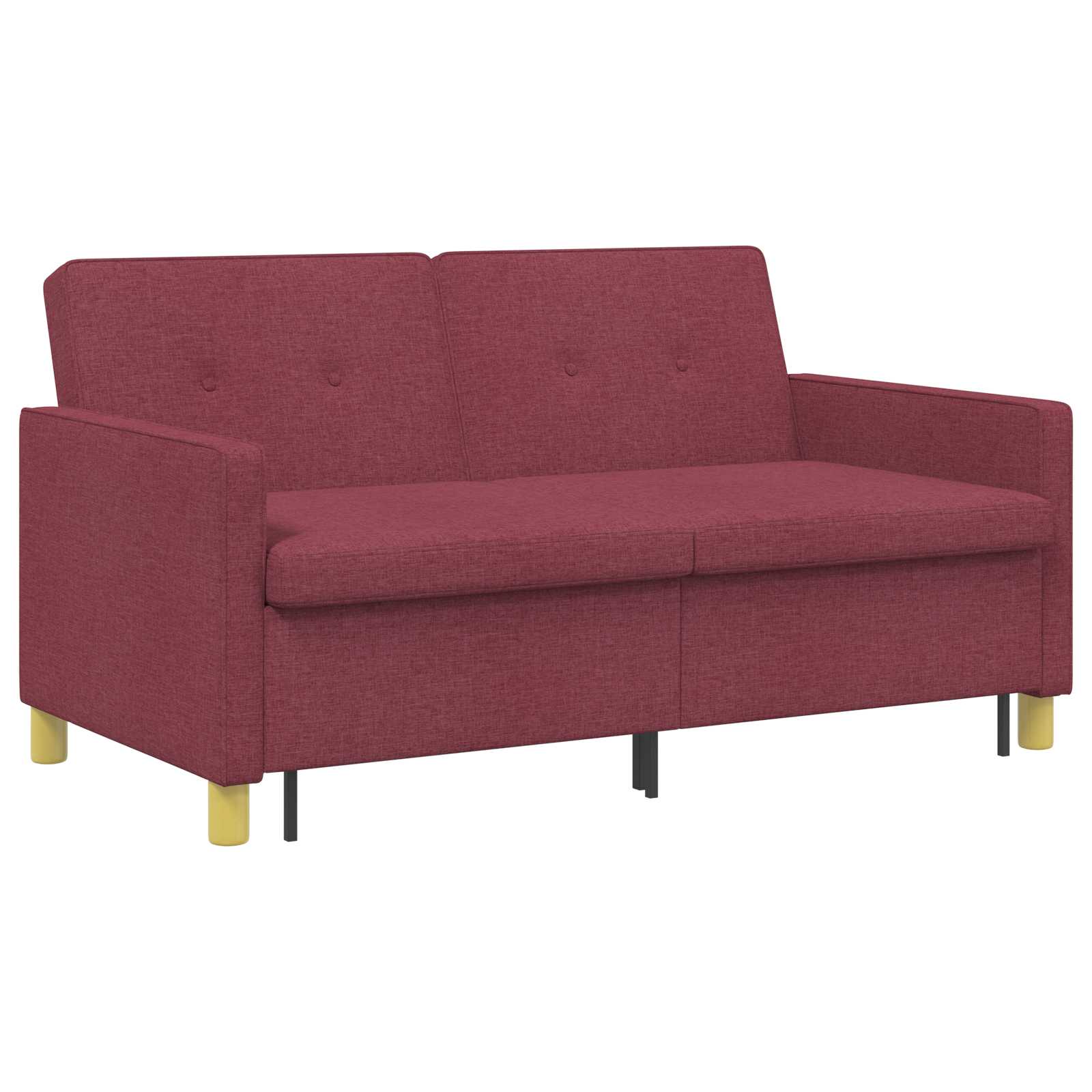 Krevet-sofa na razvlačenje Vinska crvena Tkanina