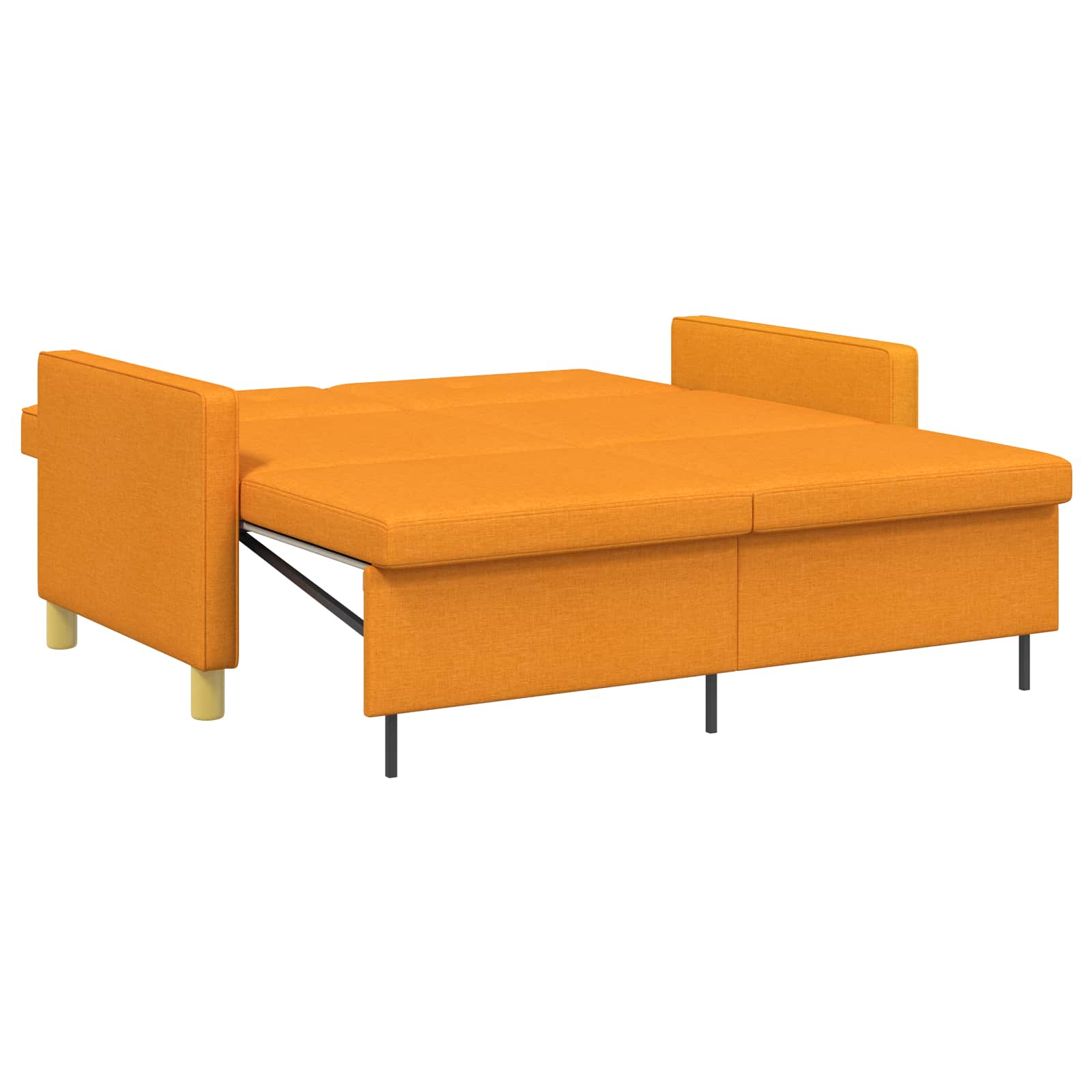 Krevet-sofa na razvlačenje Tamno žuta Tkanina
