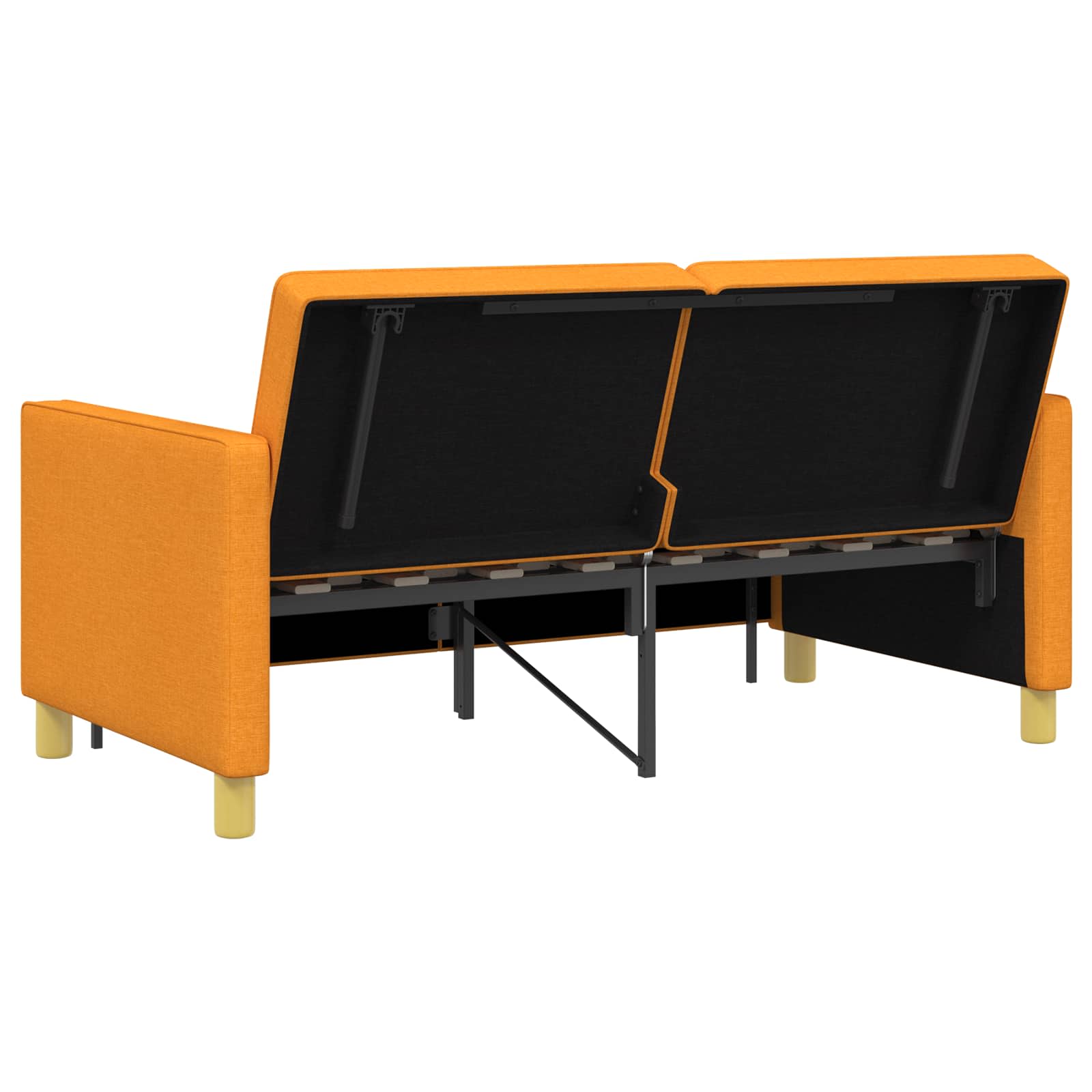 Krevet-sofa na razvlačenje Tamno žuta Tkanina