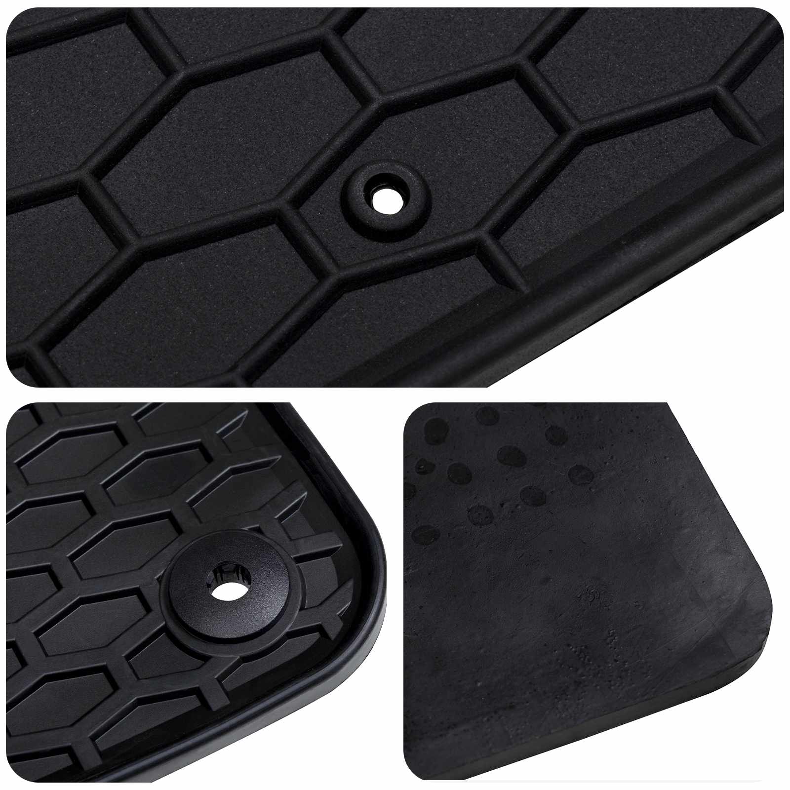 Auto tepih 4 pcs Crna Pogodno za SANDERO 2020- Guma