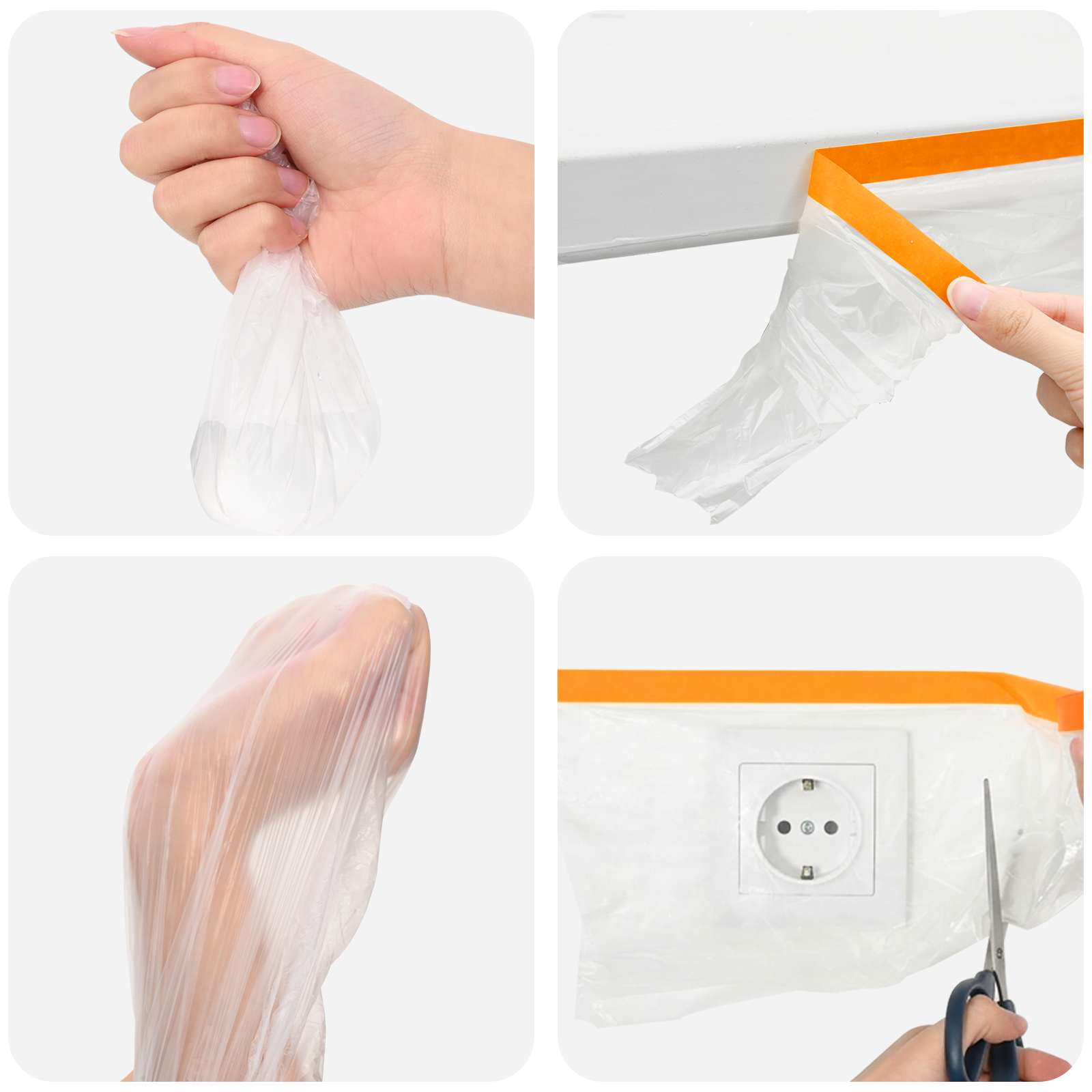 Prozračna ploča s ljepilom 12 pcs *Transparent*an 110 x 3300 cm