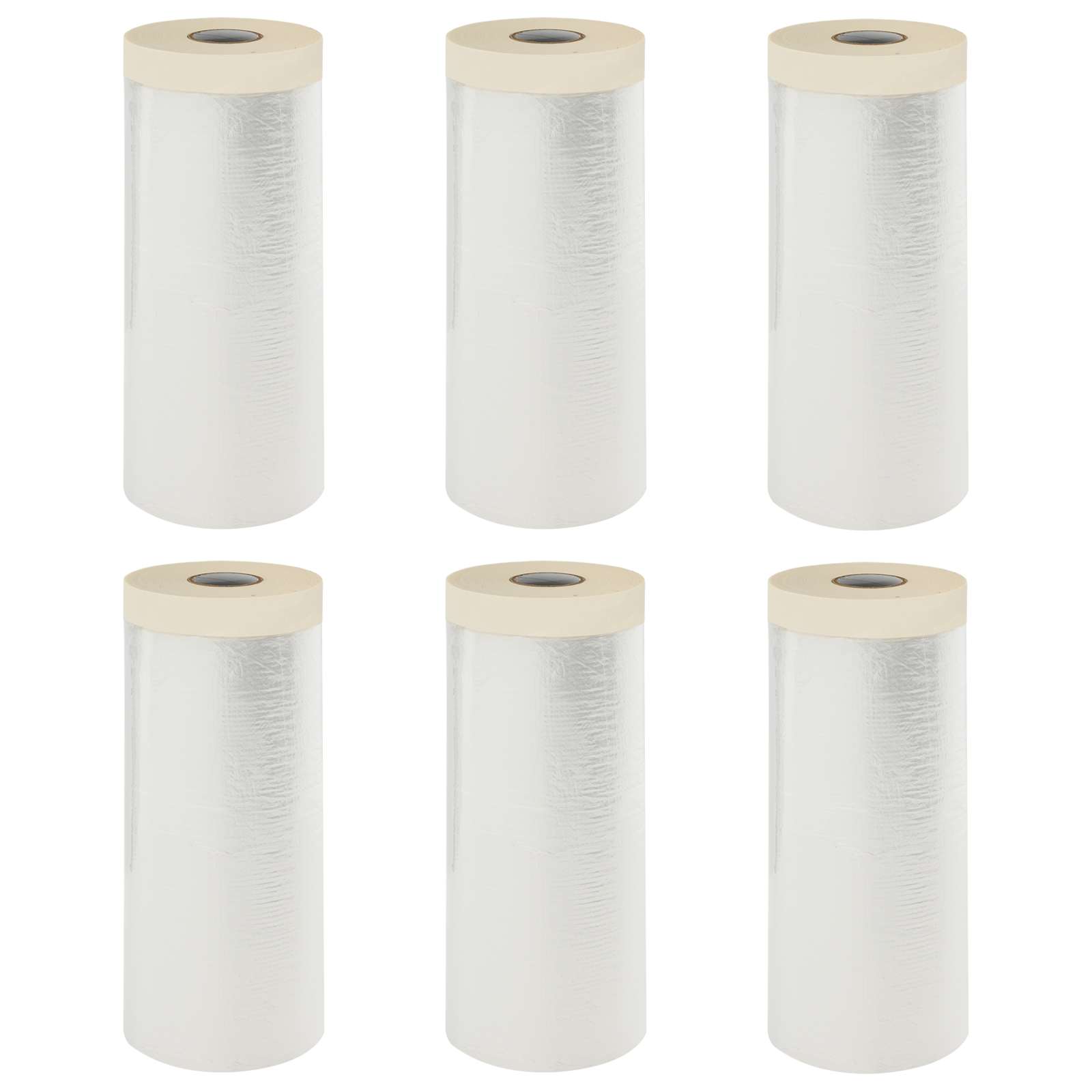 Praškasta plahta s ljepilom 6 pcs *Transparent*an 140 x 3300 cm