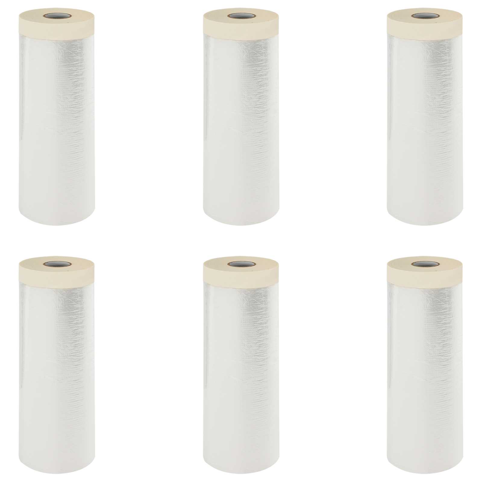 Praškasta plahta s ljepilom 6 pcs *Transparent*an 270 x 1600 cm