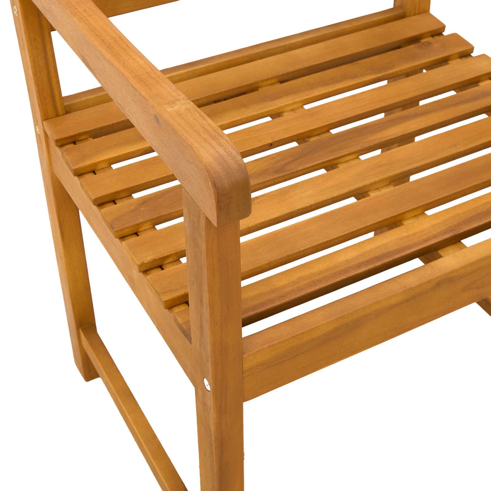 Vrtne stolice 6 pcs Prirodna Čvrsto drvo akacije