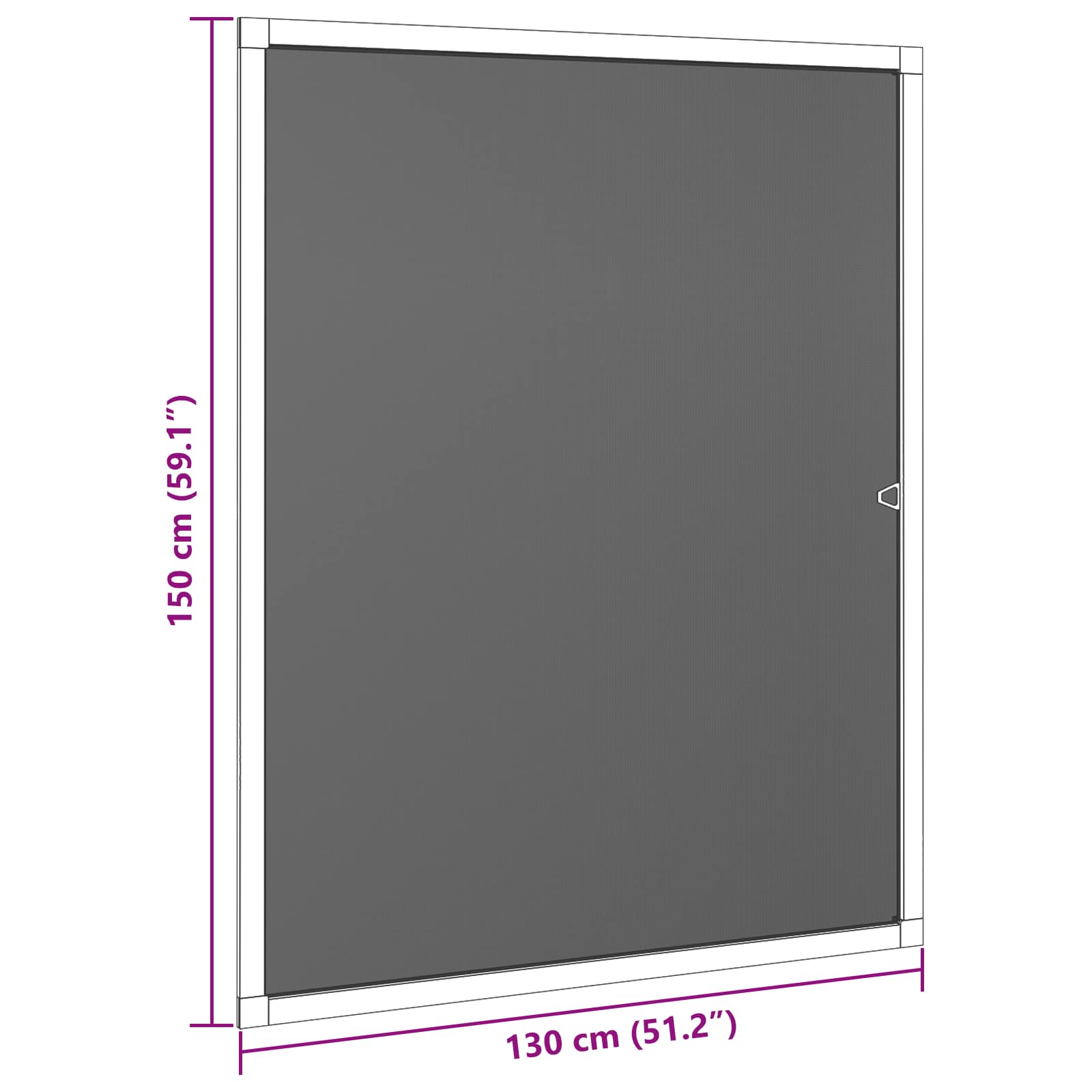 Mreža protiv insekata za prozore Smeđa 130 x 150 cm