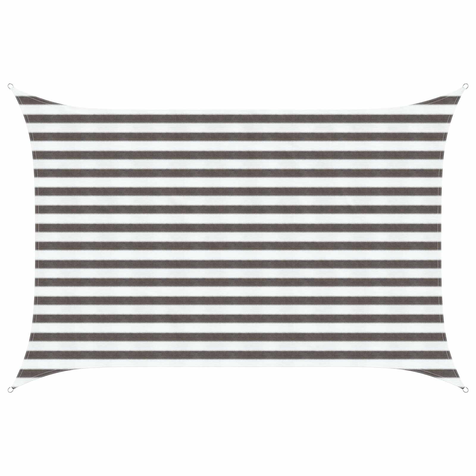 Jedrilica za sunčevu sjenu Svijetlo siva i bijela. 2 x 3 m HDPE