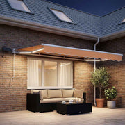 Ručni okvir tende s LED-ima Pijesak 2,5 x 2 m