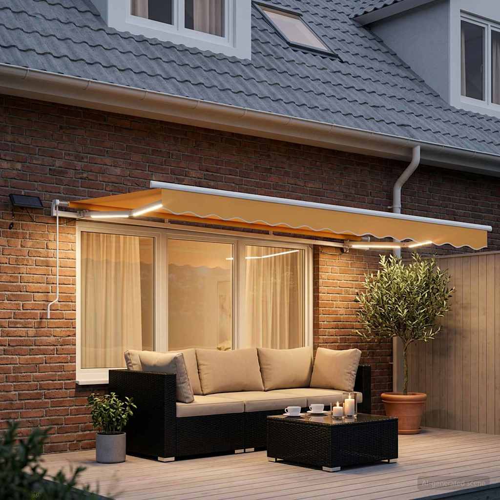 Povlačivi tende Pijesak 300 x 250 cm Tkanina i Aluminij