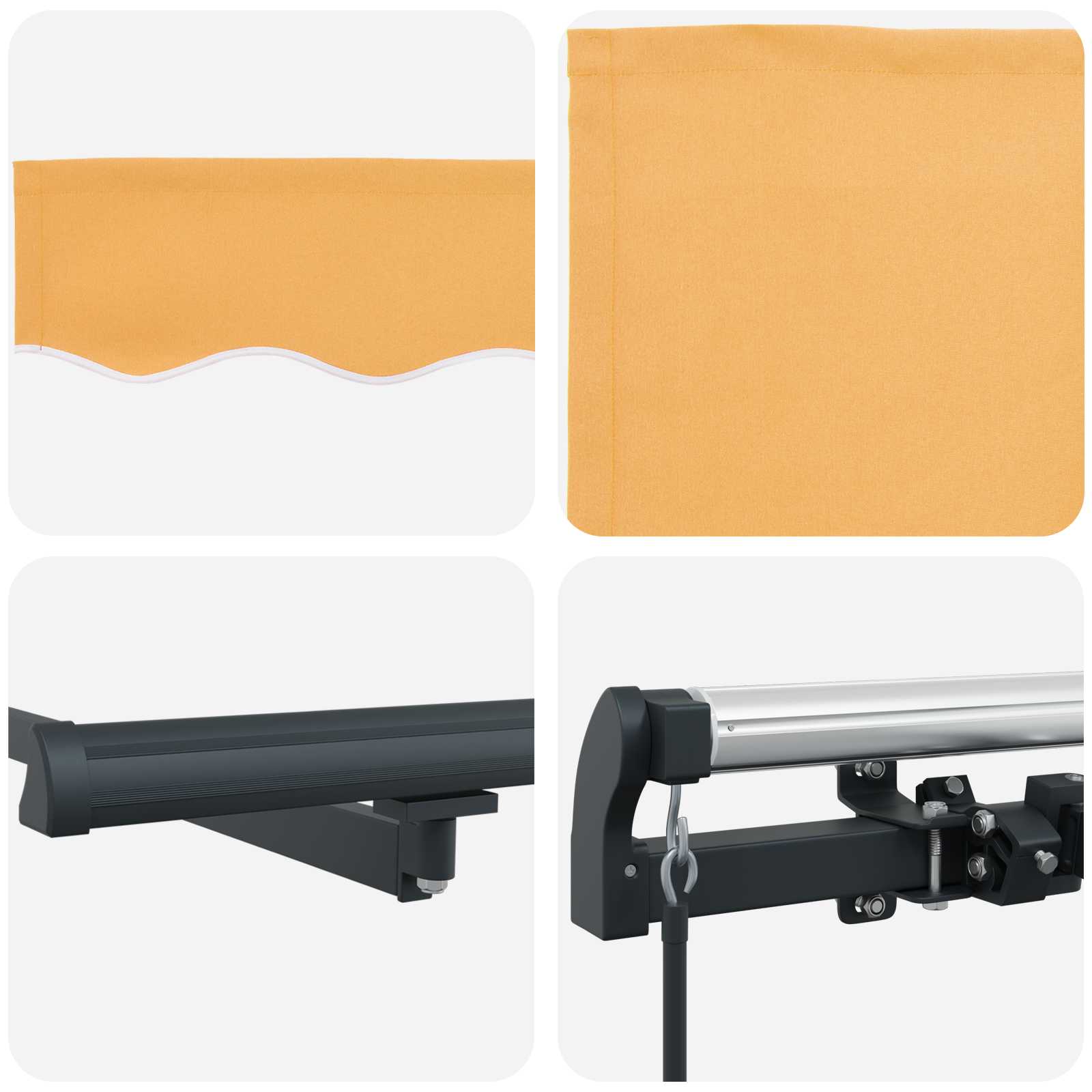 Povlačivi tende Pijesak 300 x 250 cm Poliester i aluminij