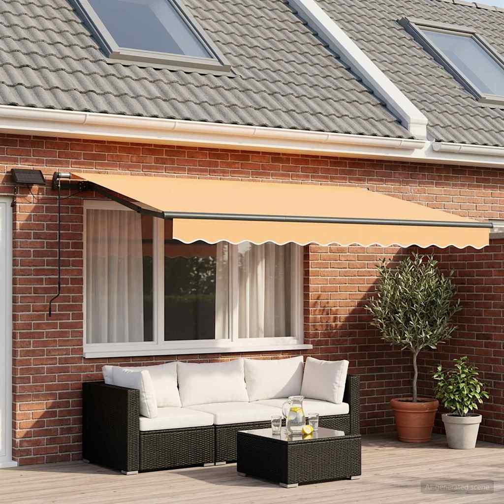 Povlačivi tende Pijesak 300 x 250 cm Tkanina i Aluminij