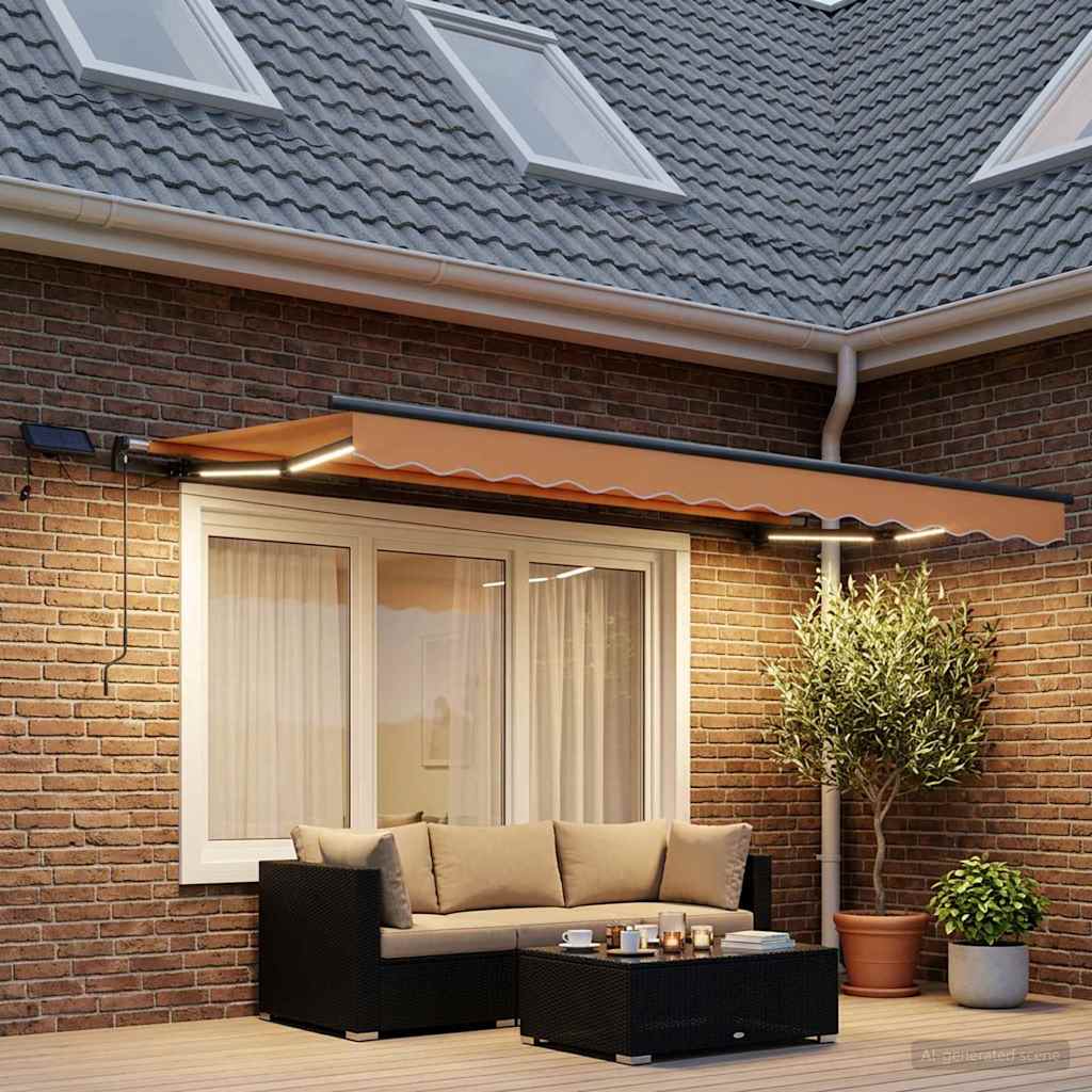 Povlačivi tende Pijesak 300 x 250 cm Tkanina i Aluminij