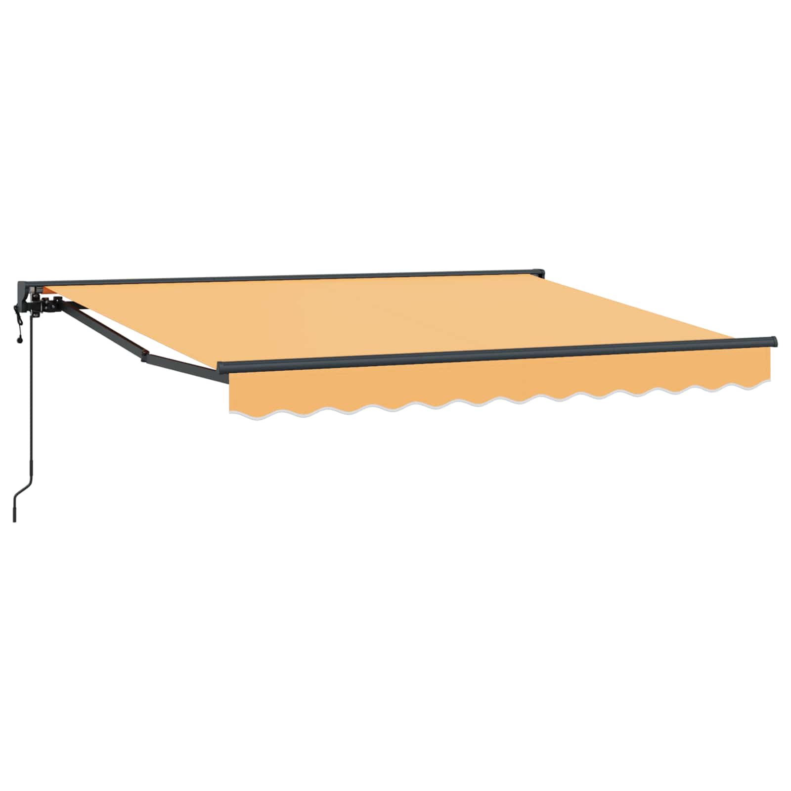 Povlačivi tende Pijesak 4 × 3 m Poliester i aluminij