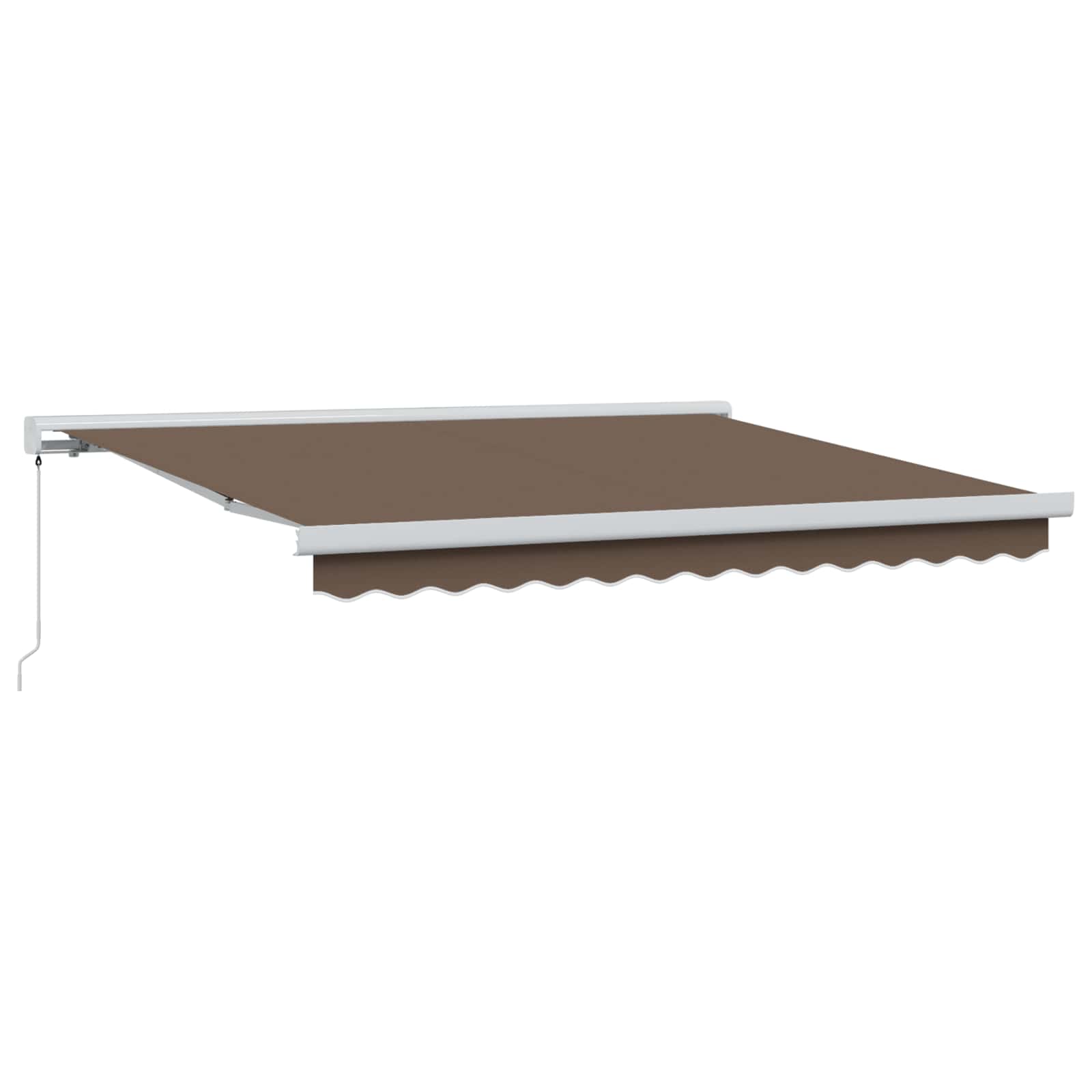 Povlačivi tende Sivosmeđa 450 × 300 cm Platno i Aluminij