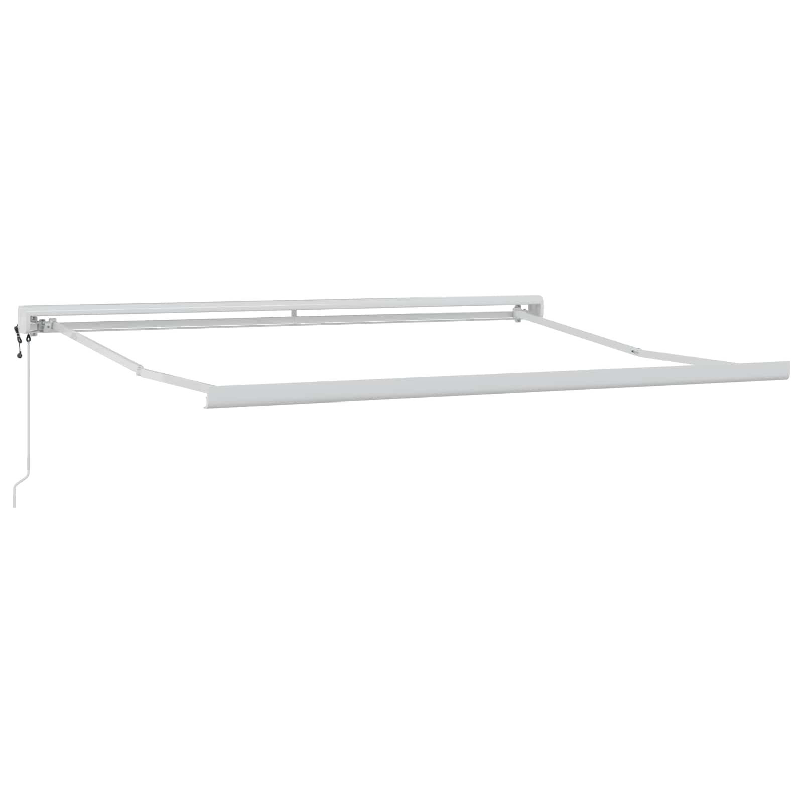 Povlačivi tende Sivosmeđa 450 × 300 cm Tkanina i Metal