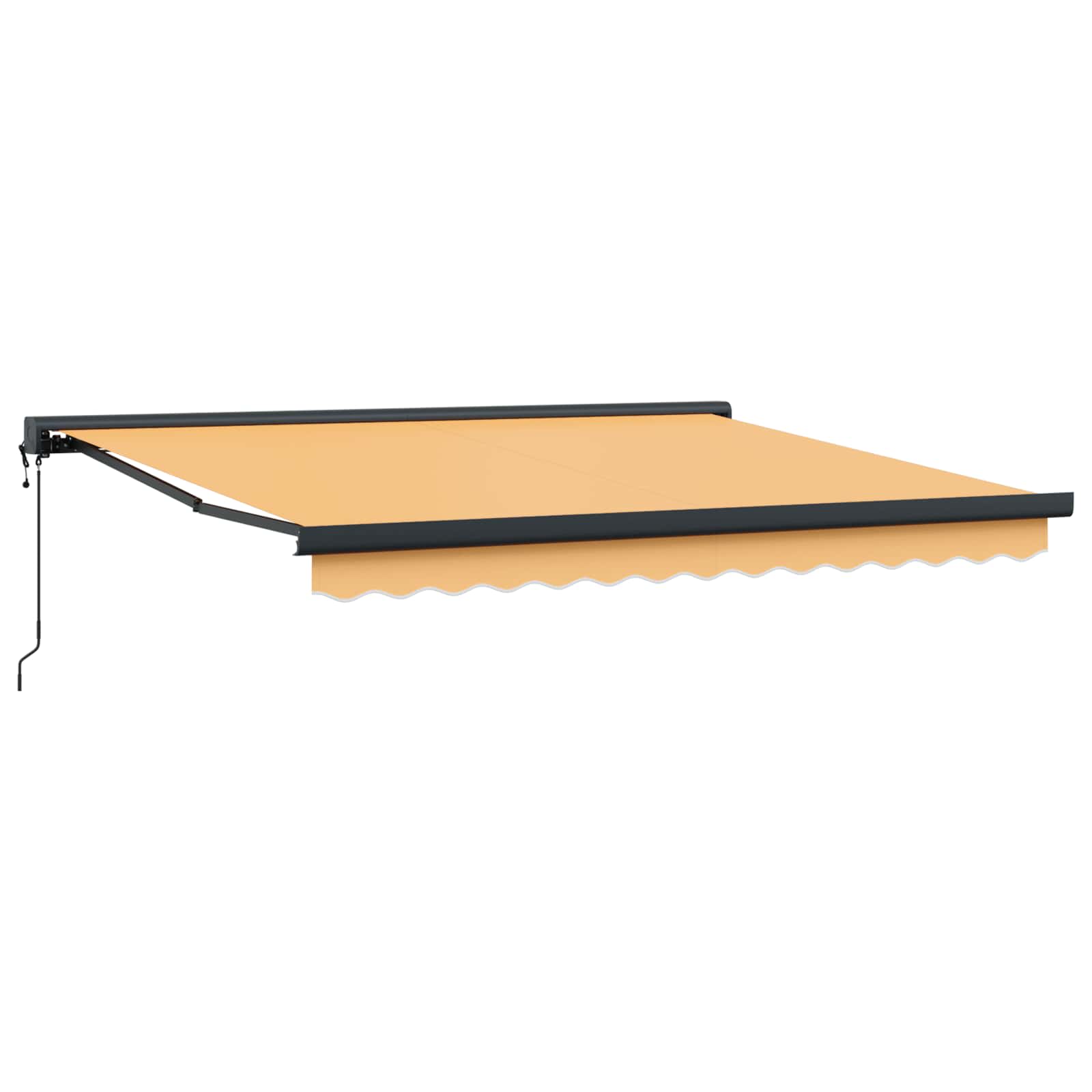 Povlačivi tende Pijesak 450 × 300 cm Tkanina i Metal