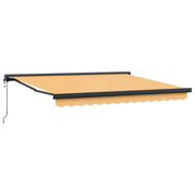Povlačivi tende Pijesak 450 × 300 cm Tkanina i Metal