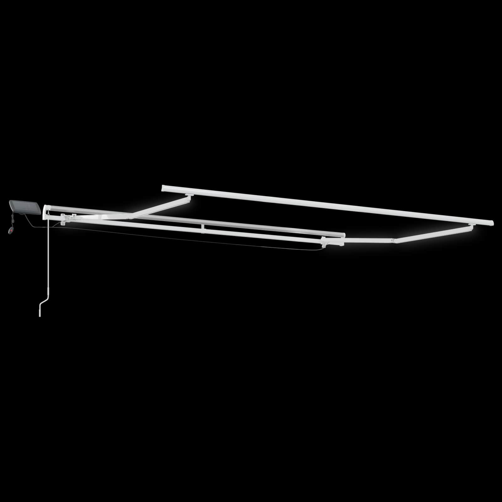 Povlačivi tende Sivosmeđa 500 × 300 cm Tkanina i Aluminij