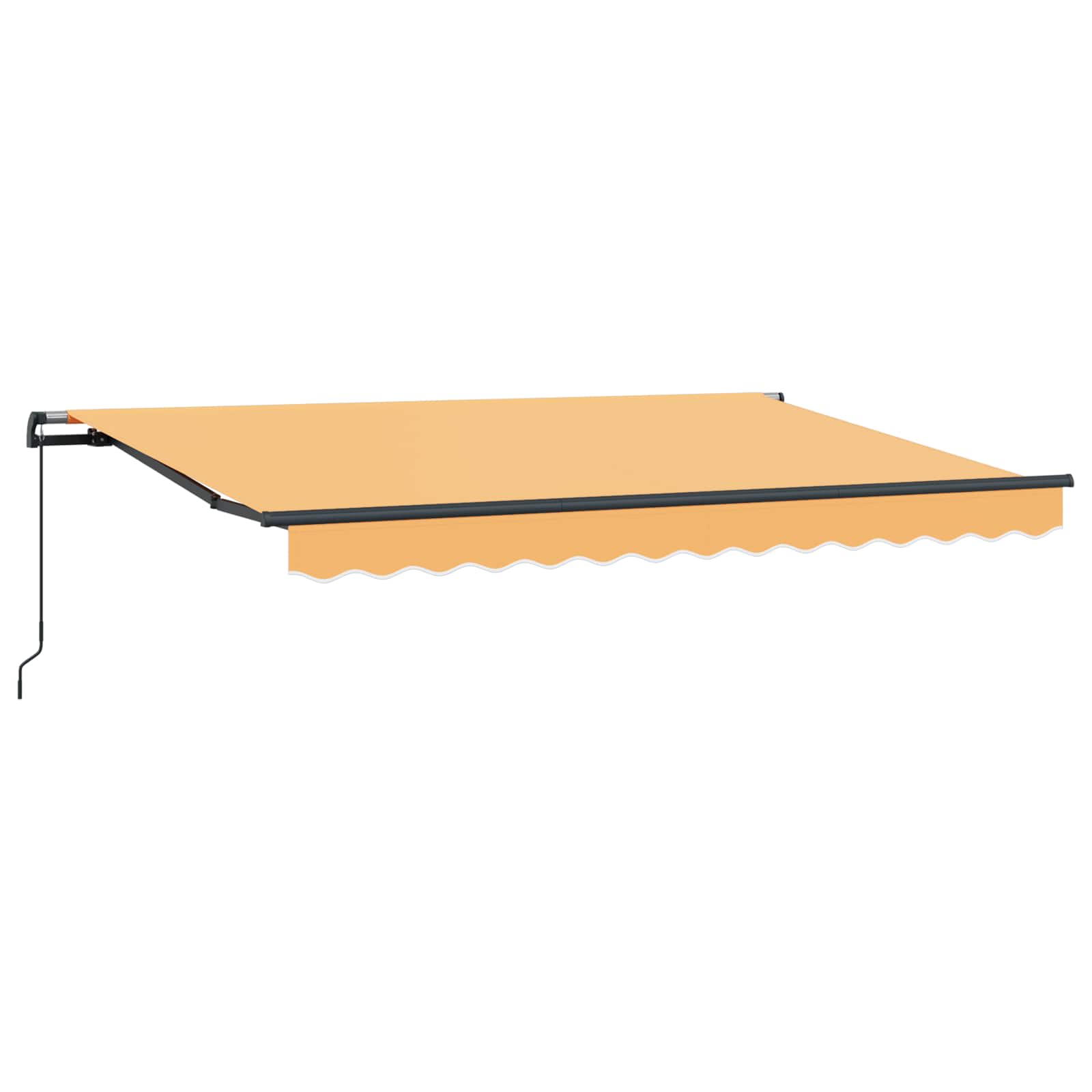 Povlačivi tende Pijesak 500 × 350 cm Poliester i aluminij