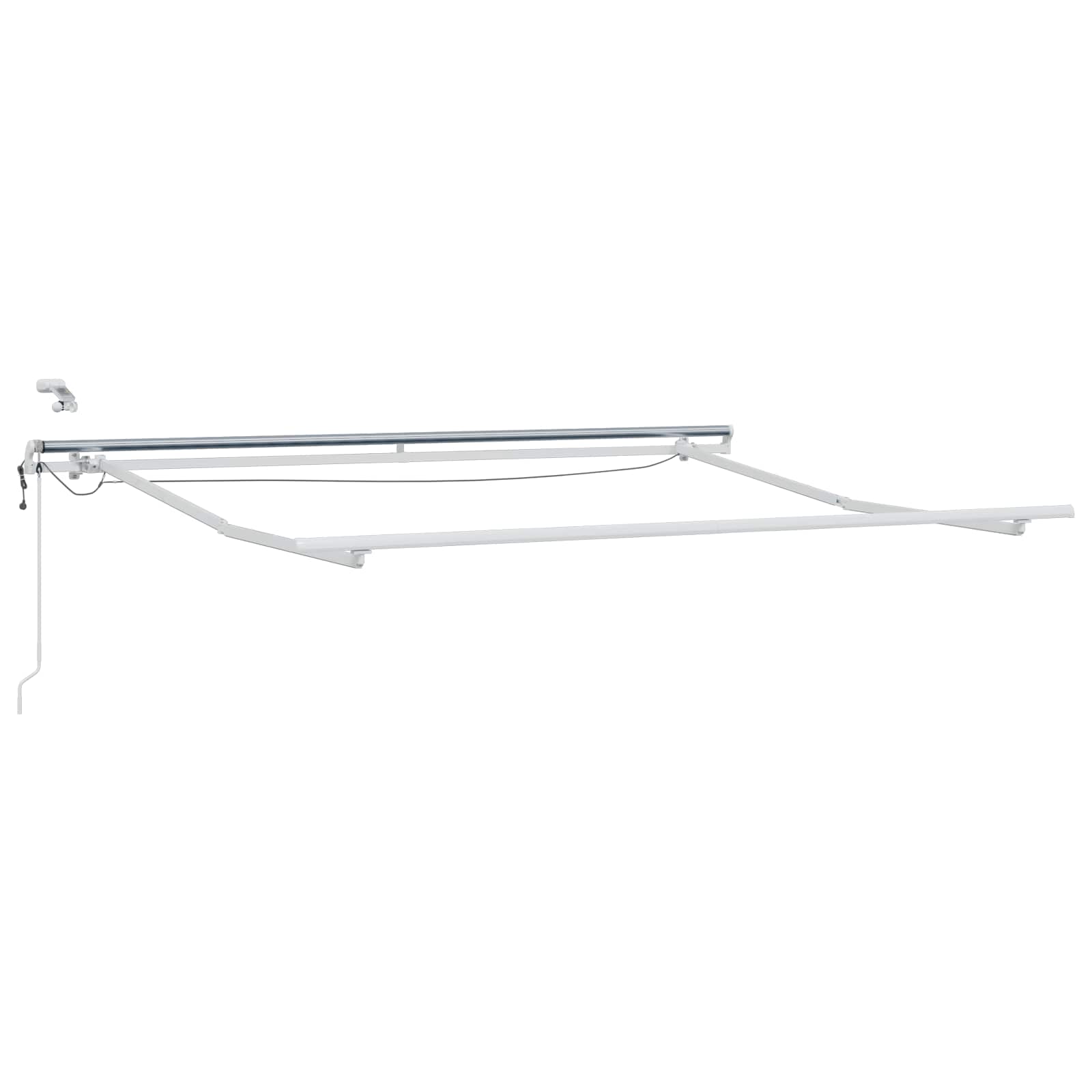 Tkanina za tende Svijetlo siva i bijela. 600 × 300 cm Poliester
