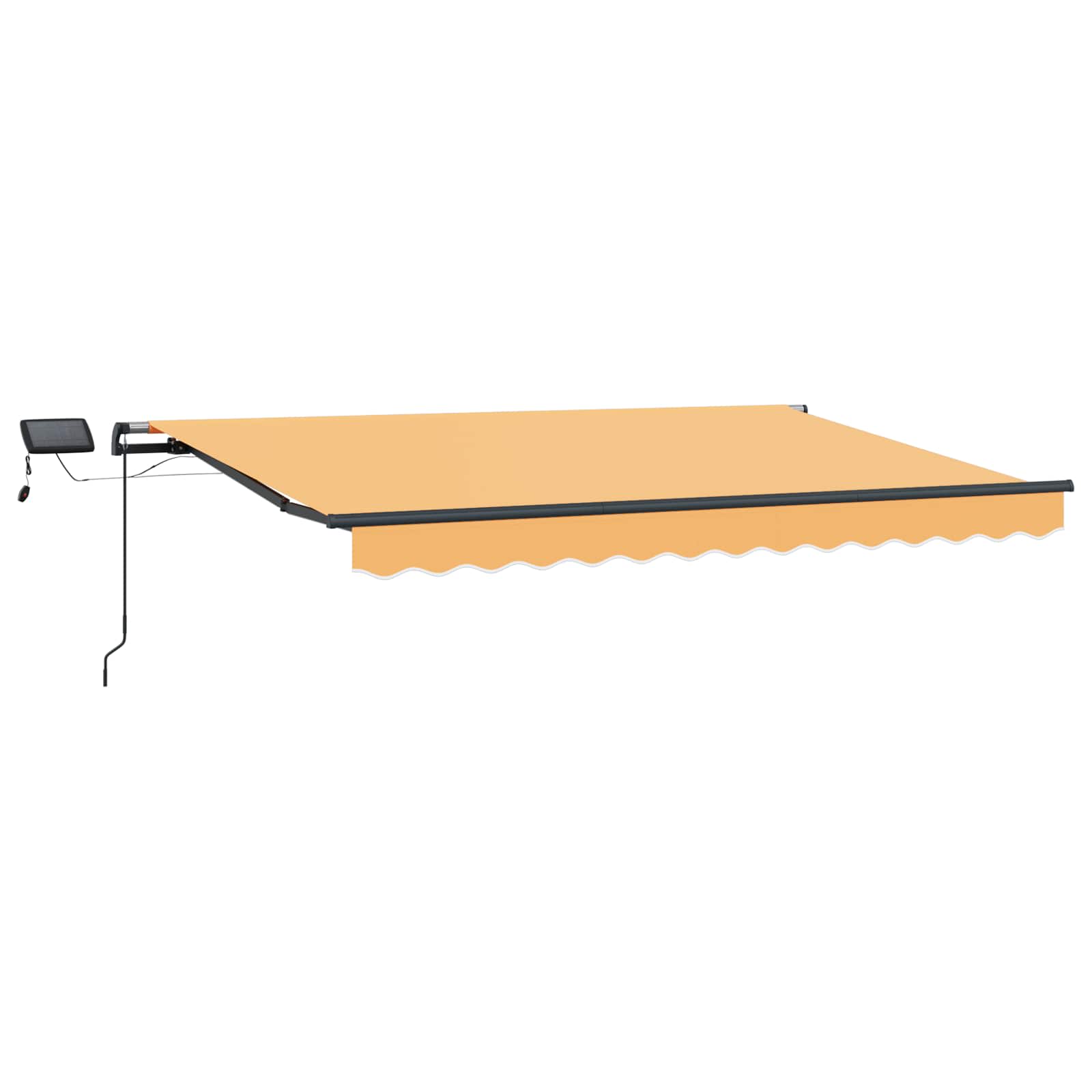 Povlačivi tende Pijesak 600 × 350 cm Tkanina i Aluminij