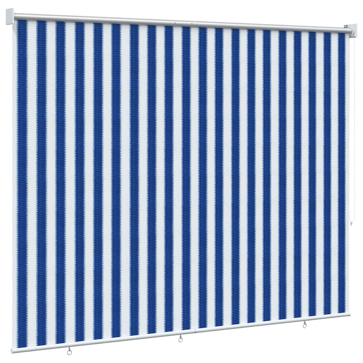 Vanjska roleta 90% blokada UV zraka Plava i bijela pruga 180 x 140 cm