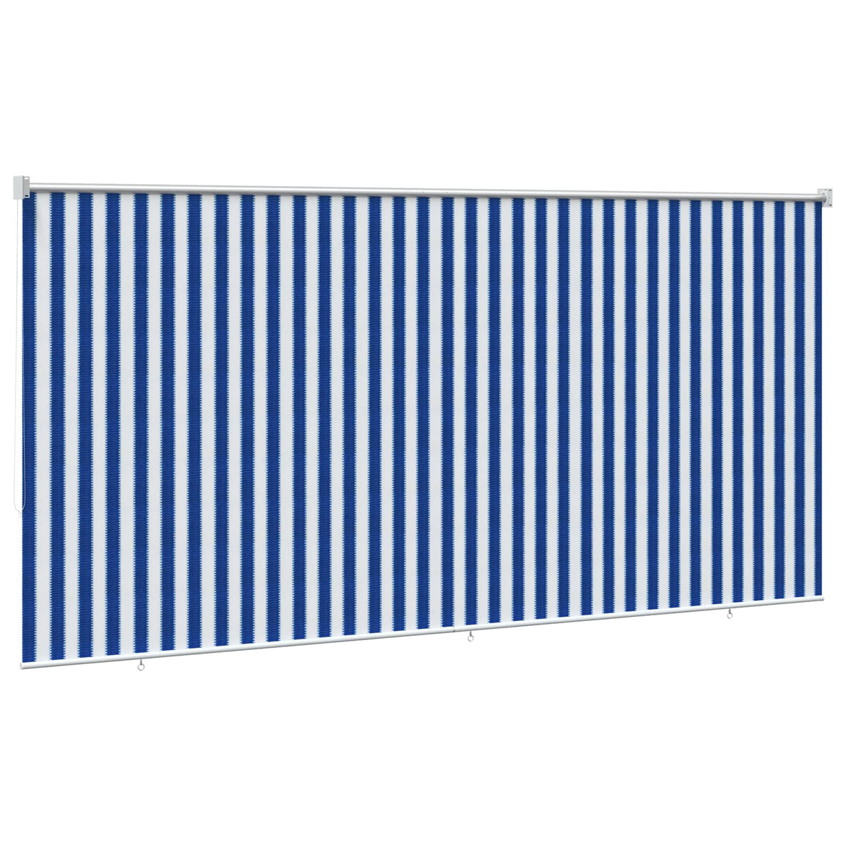 Vanjska roleta 90% blokada UV zraka Plava i bijela pruga 350 x 230 cm