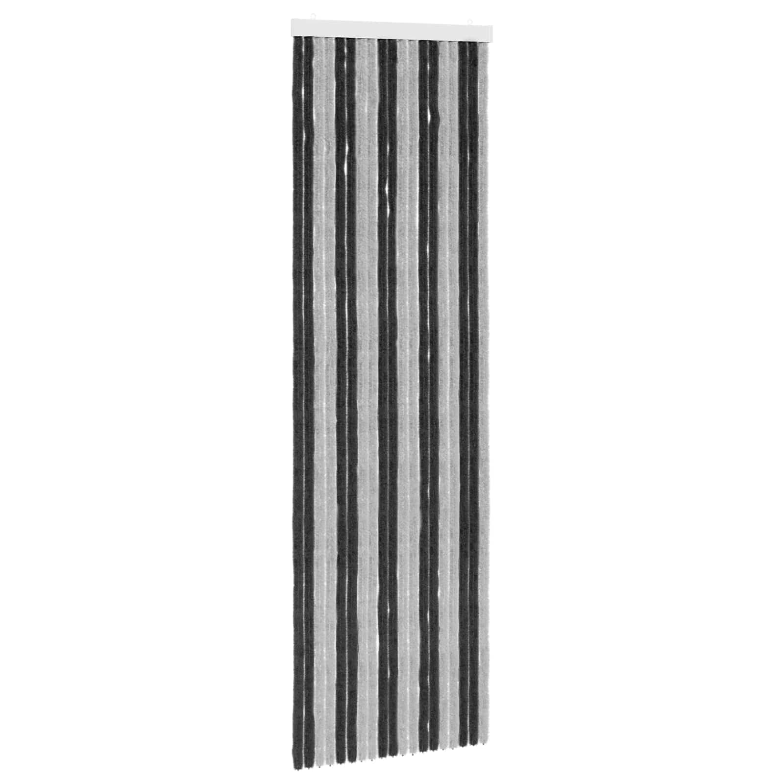 Zavjesa protiv insekata Chenille Siva i crna 56 x 185 cm