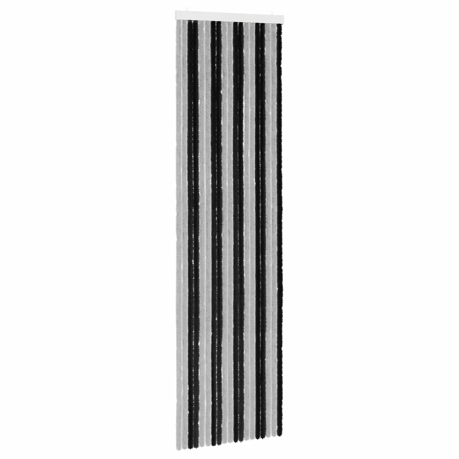 Zavjesa protiv insekata Chenille Siva i crna 56 x 200 cm