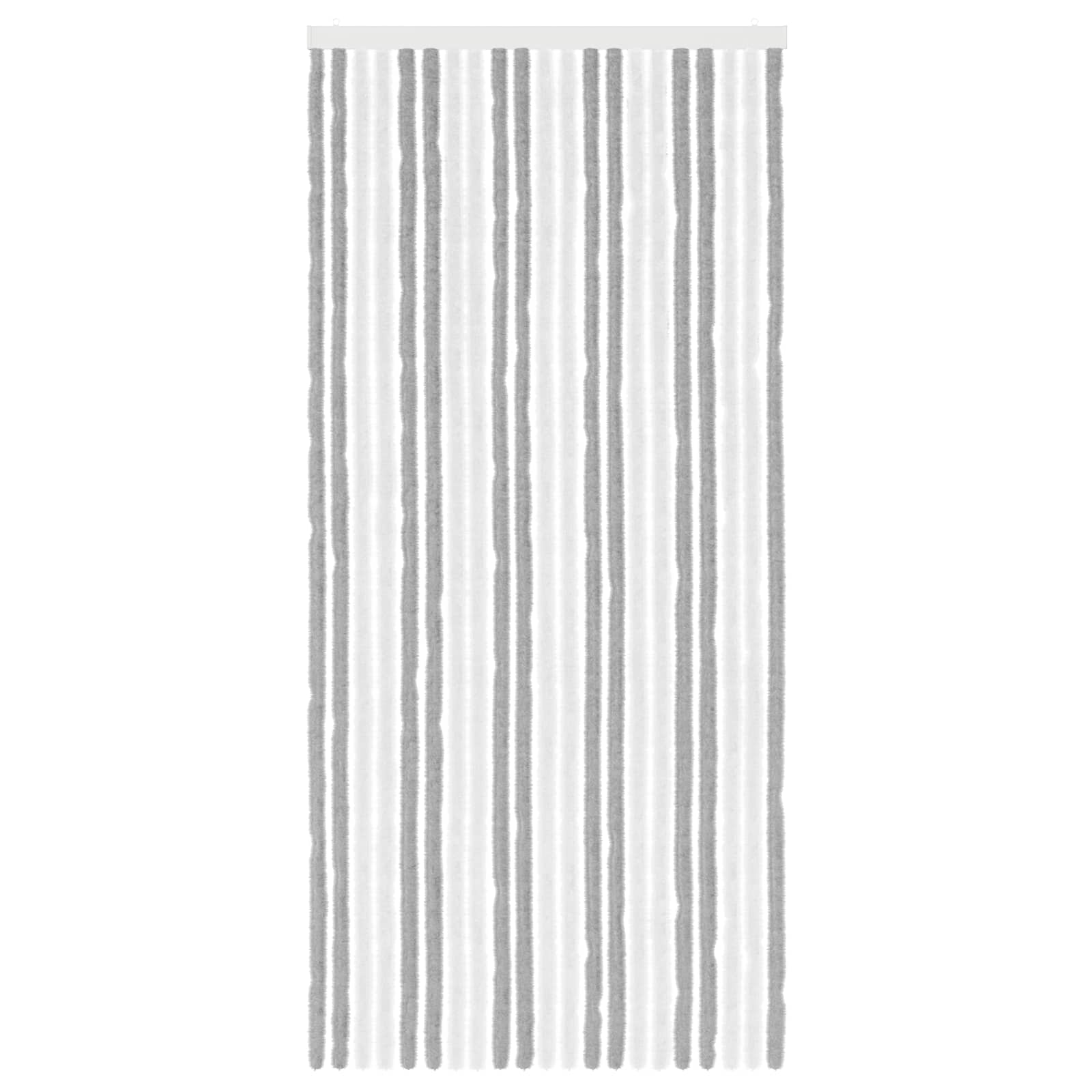 Zavjesa protiv insekata Chenille Siva i bijela 90 x 200 cm