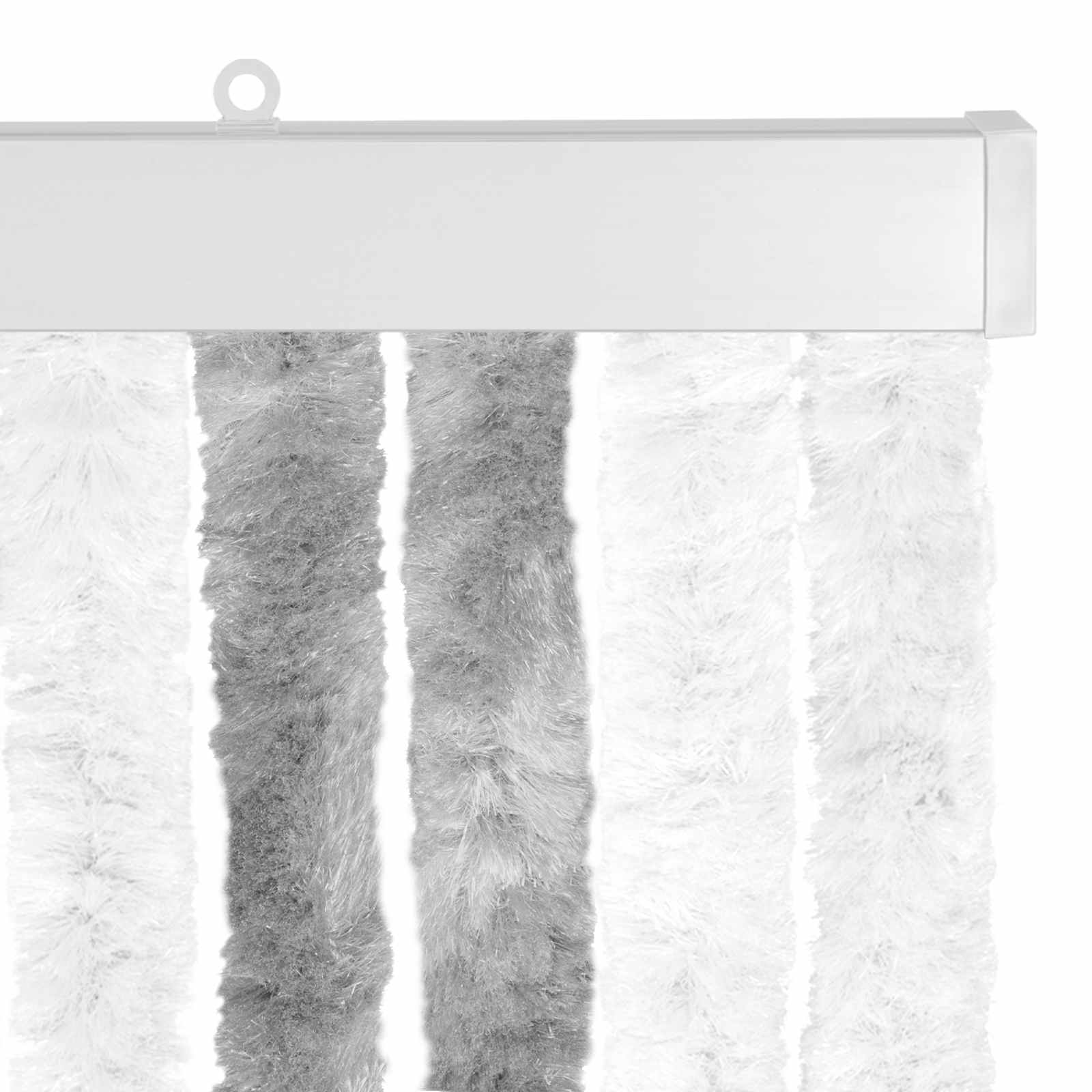 Zavjesa protiv insekata Chenille Siva i bijela 90 x 220 cm