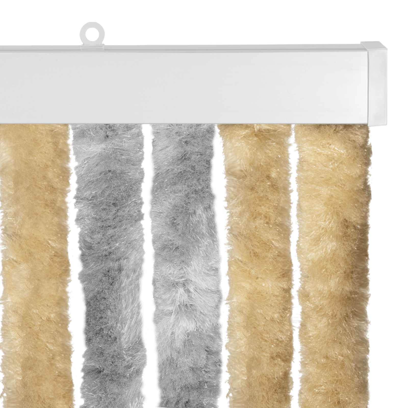 Zavjesa protiv insekata Chenille Siva i bež 56 x 185 cm 100% PP