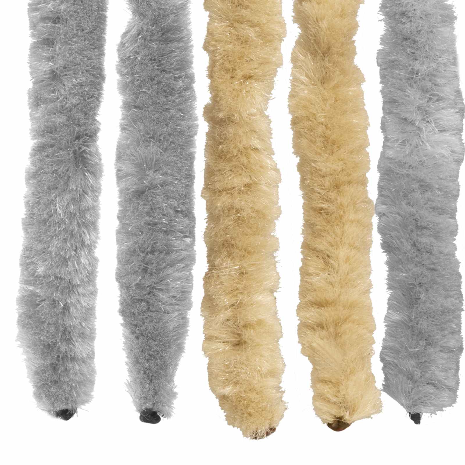 Zavjesa protiv insekata Chenille Siva i bež 56 x 200 cm 100% PP