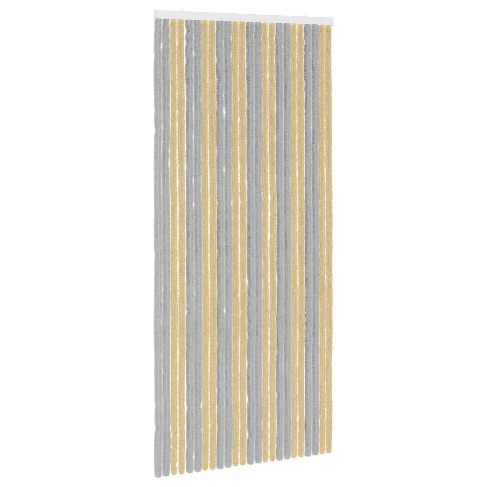 Zavjesa protiv insekata Chenille Siva i bež 100 x 220 cm