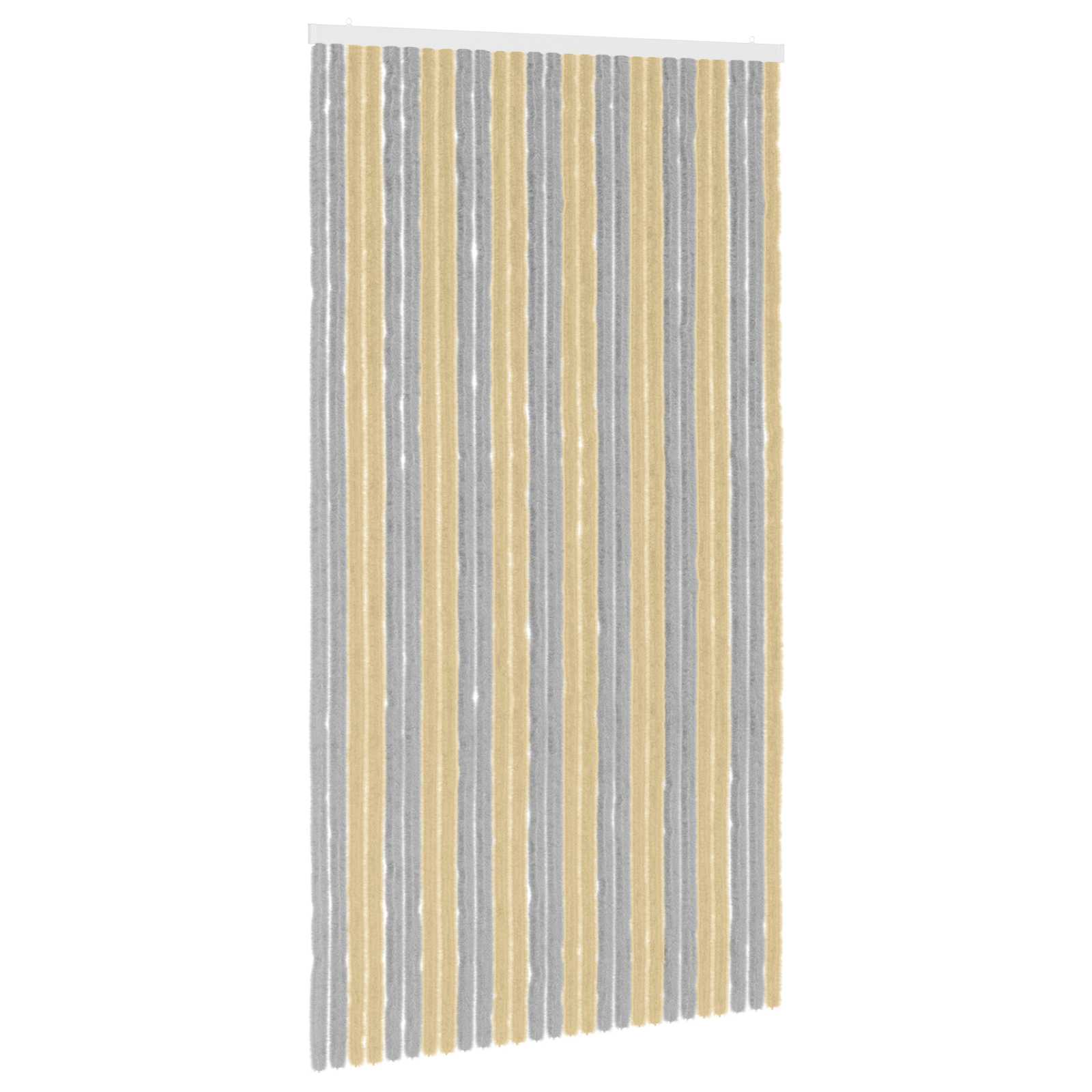 Zavjesa protiv insekata Chenille Siva i bež 118 x 220 cm